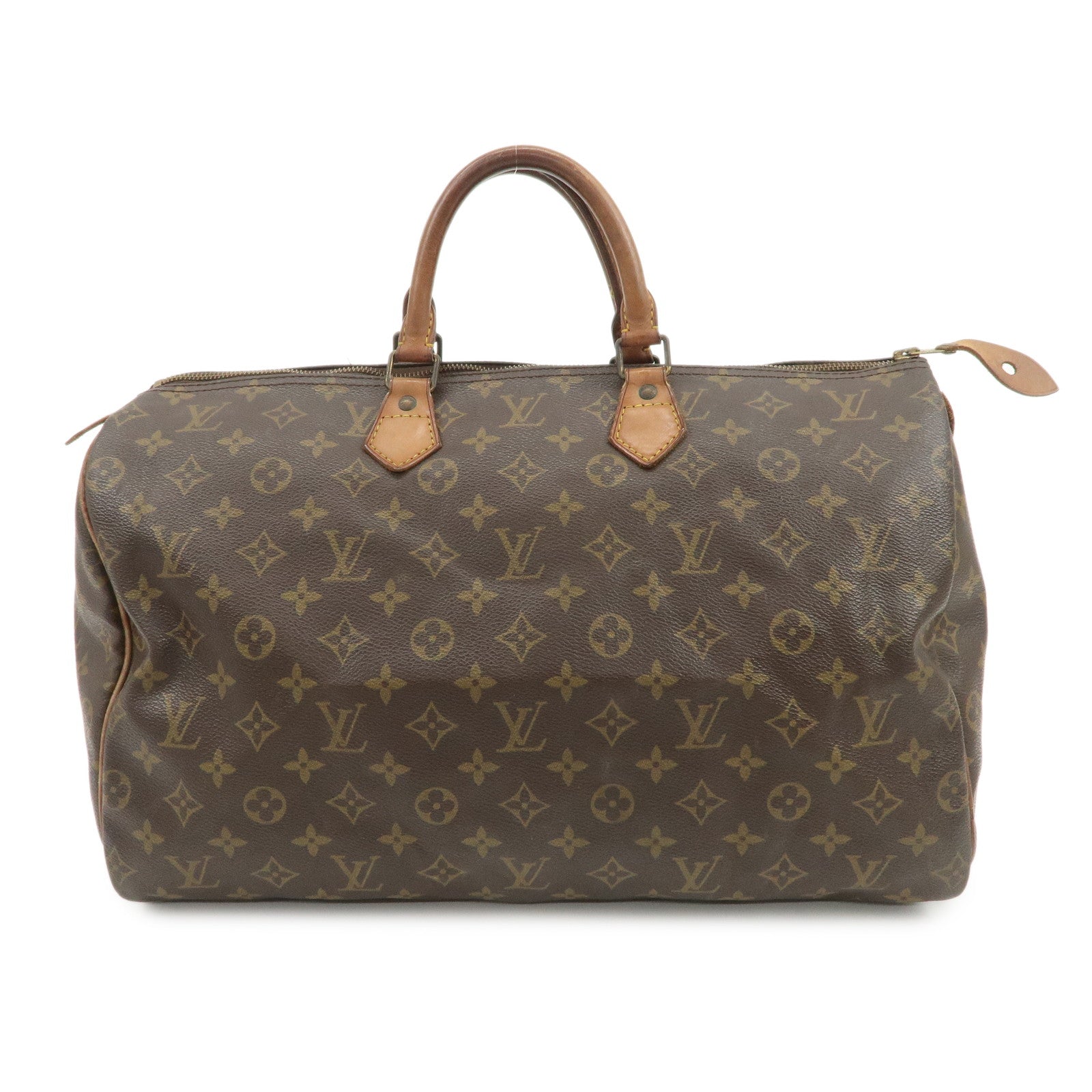 Louis Vuitton Monogram Speedy 40 Hand Bag Boston Bag Brown M41522