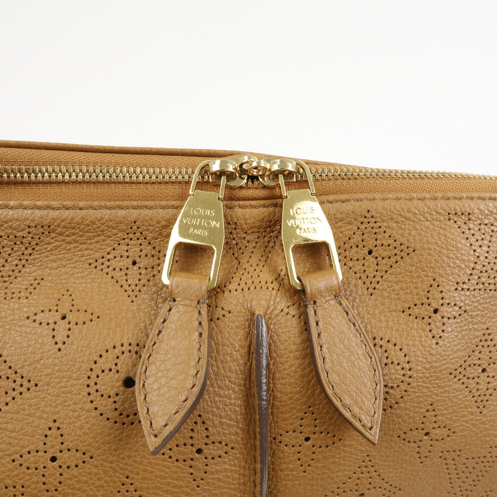 Louis Vuitton Monogram Mahina Selene MM Shoulder Bag Caramel M94214