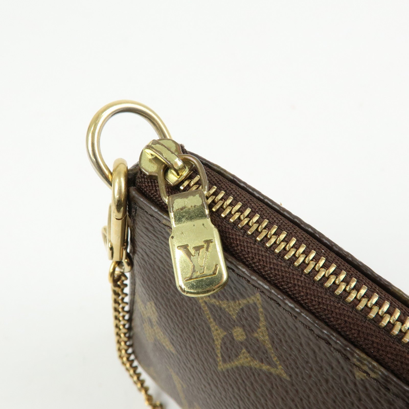 Louis Vuitton Monogram Mini Pochette Accessoires Hand Bag M58009
