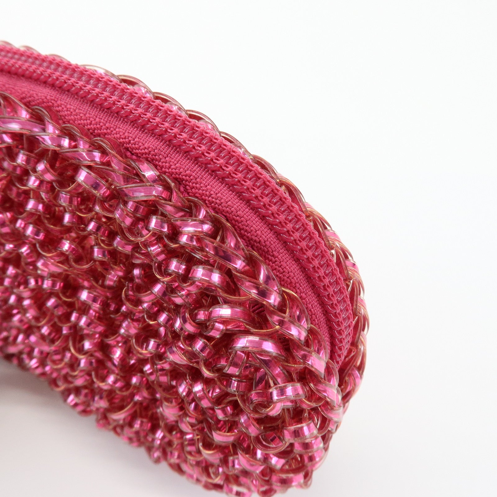 ANTEPRIMA Logo PVC Pouch Bag Cosmetic Pouch Pink