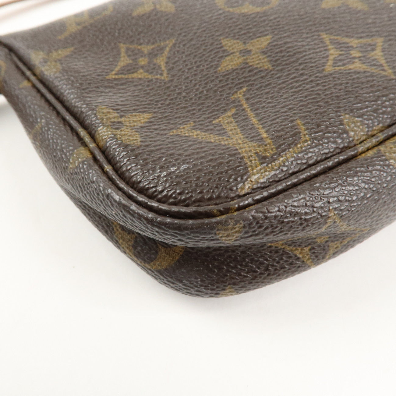 Louis Vuitton Monogram Pochette Accessoires Hand Bag Brown M51980 Used
