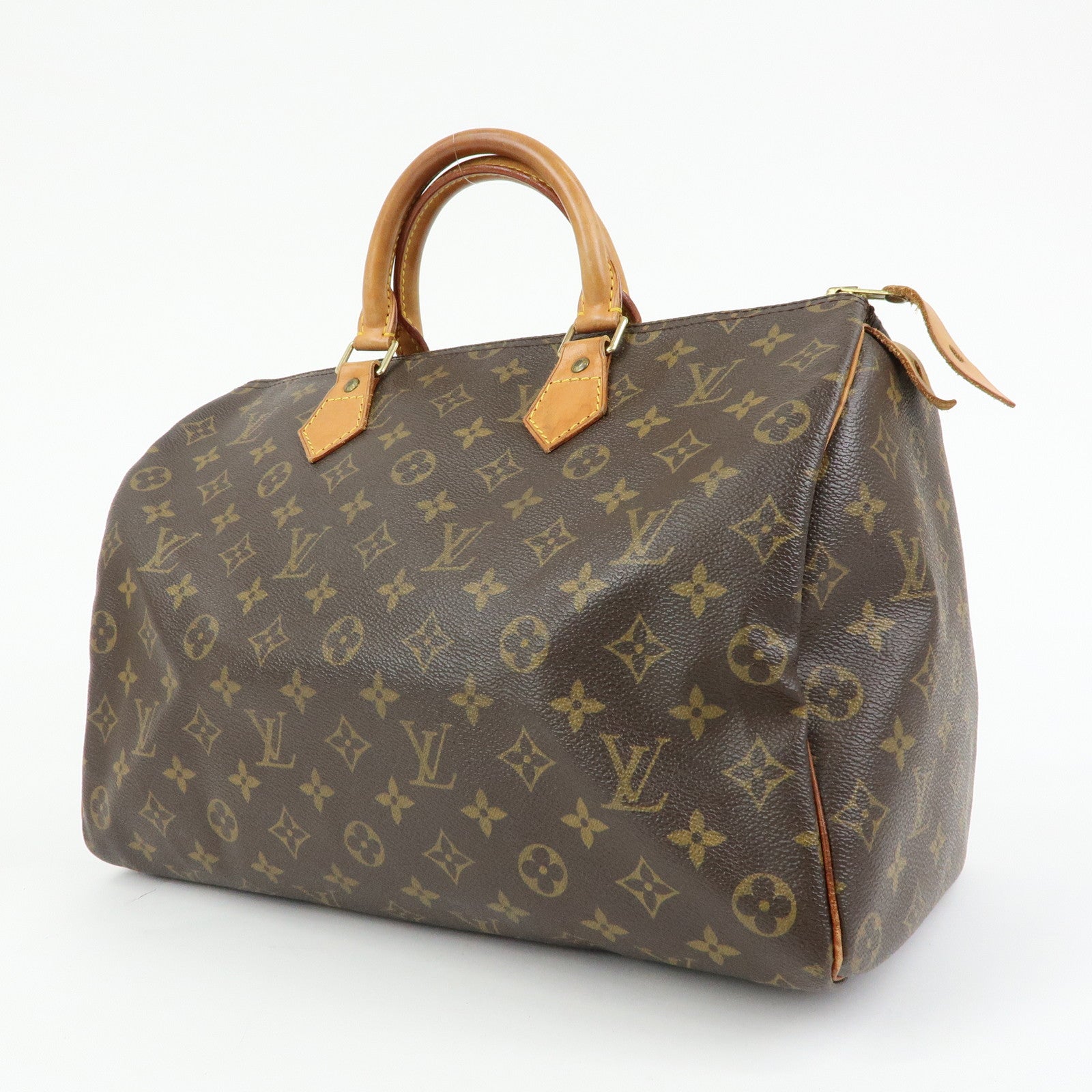 Louis Vuitton Monogram Speedy 35 Boston Bag Hand Bag Brown M41524