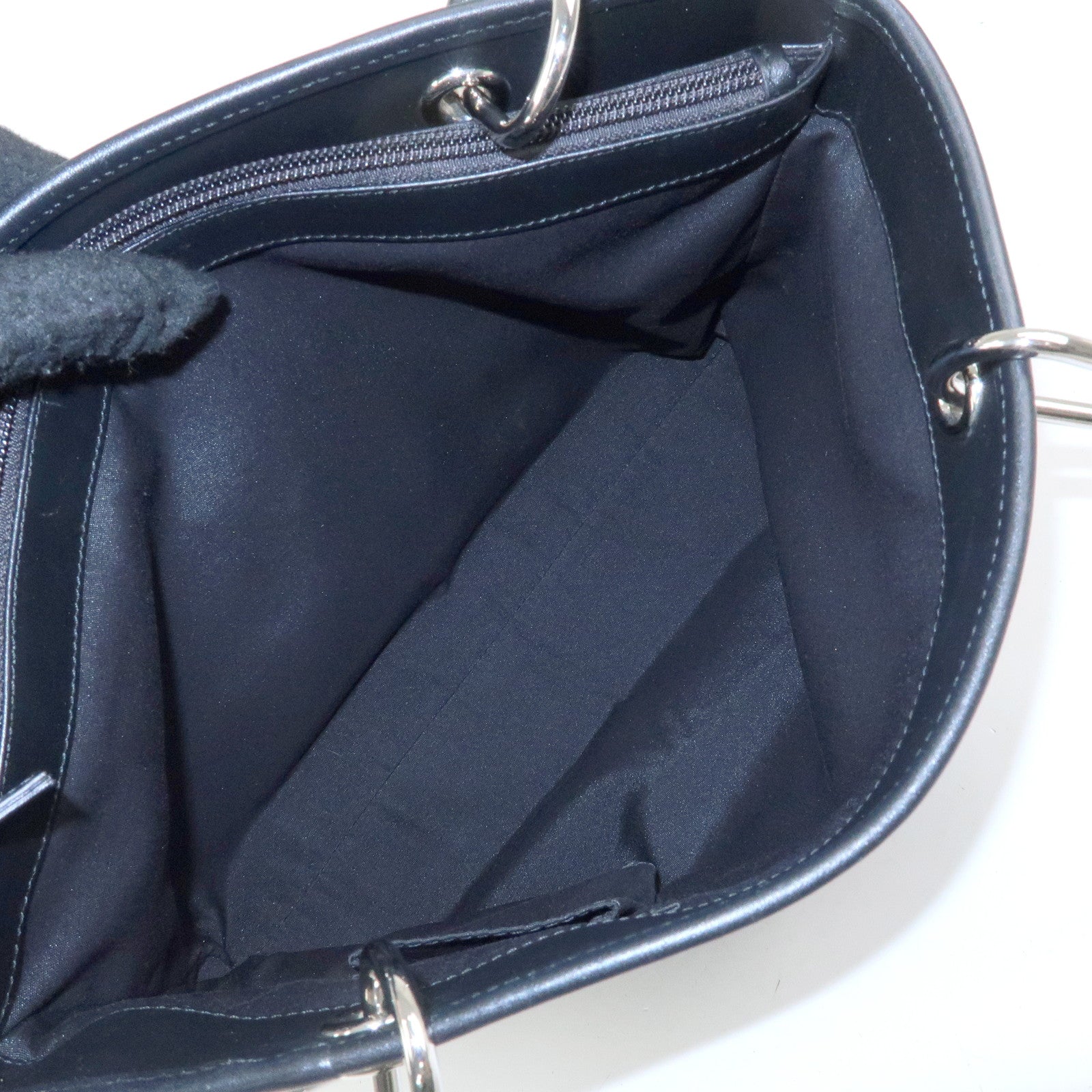 GUCCI GG Canvas Leather Tote Bag Hand Bag Green Black 285583