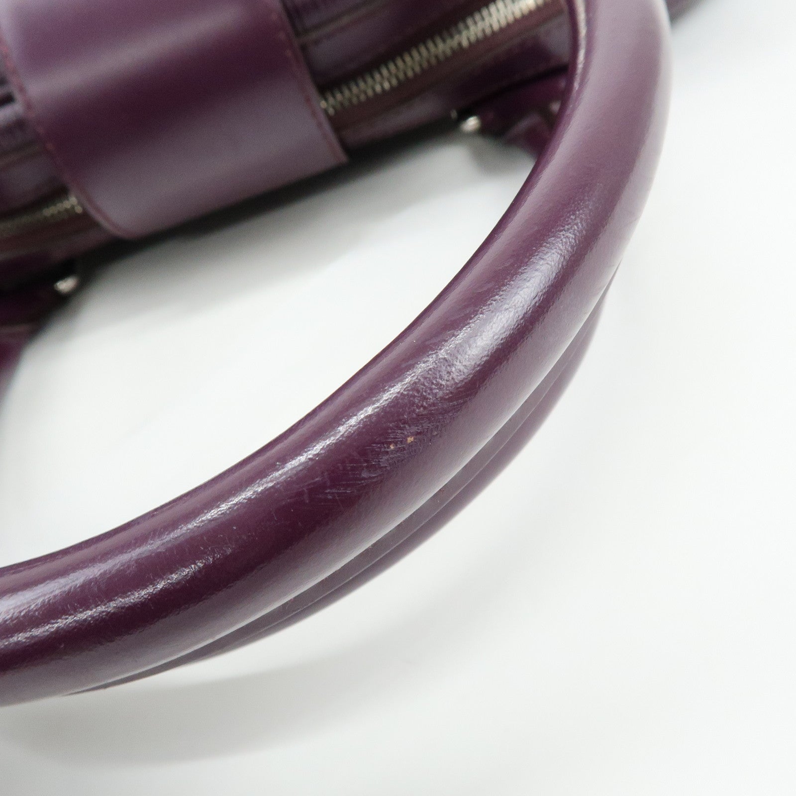 Louis Vuitton Epi Bowling Montaigne GM Hand Bag Cassis M5931K