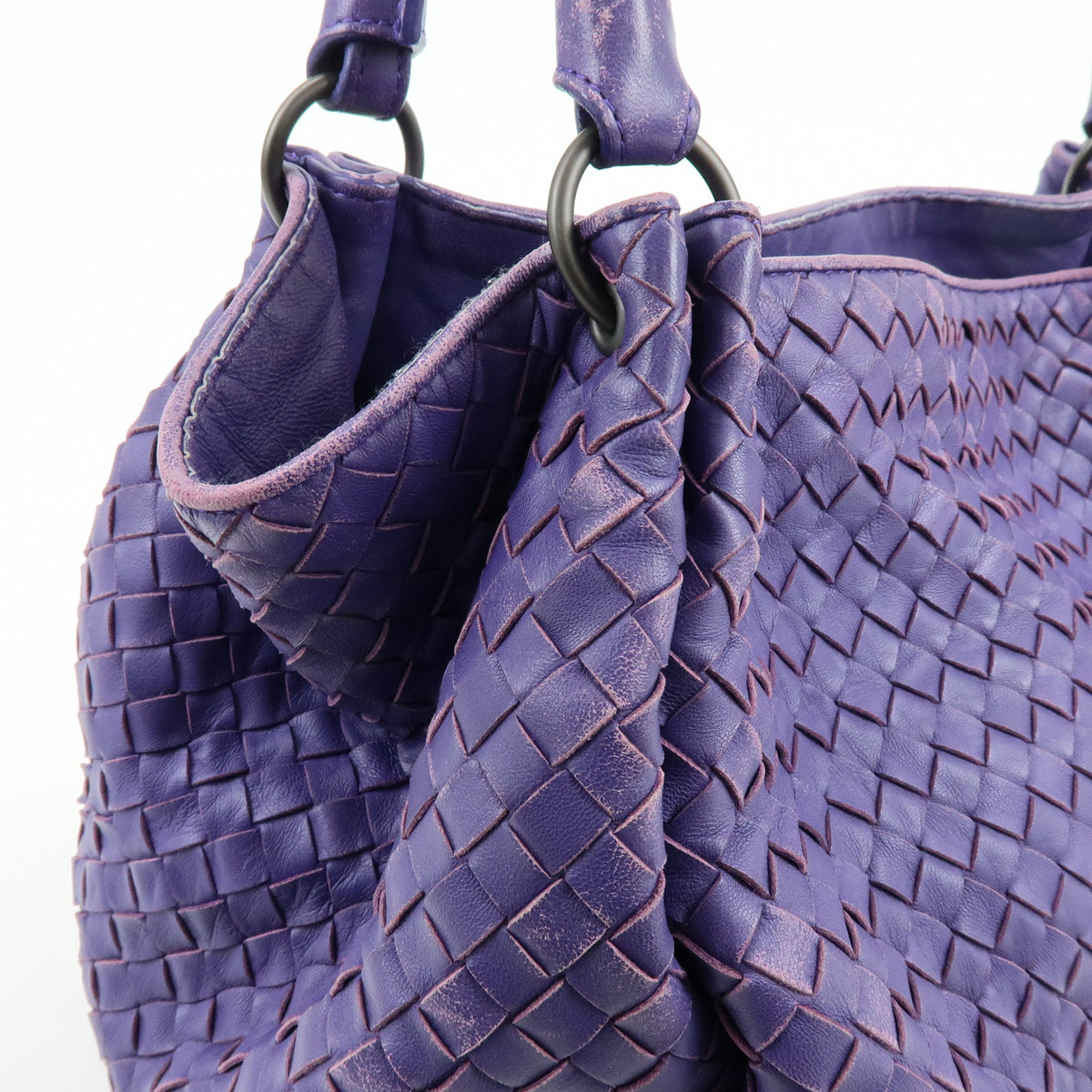 BOTTEGA VENETA Intrecciato Nappa Leather Tote Bag Purple 222322