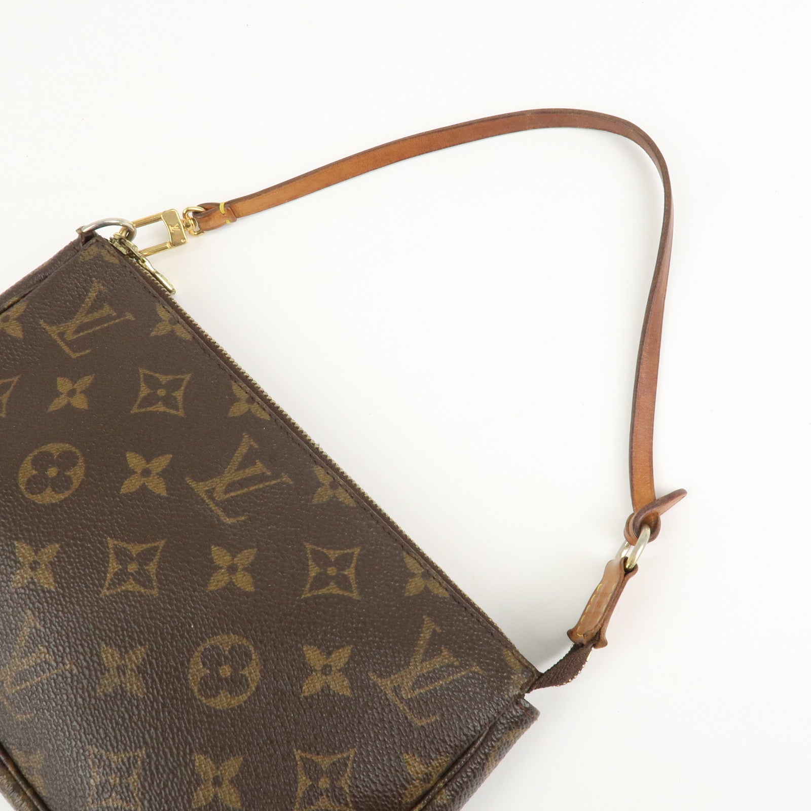 Louis Vuitton Monogram Pochette Accessoires Hand Bag Brown M51980