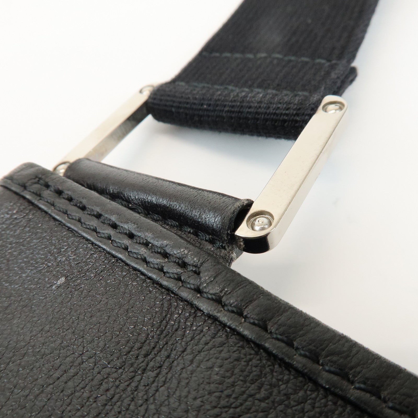 LOEWE Anagram Leathe Shoulder Bag Crossbody Bag Black