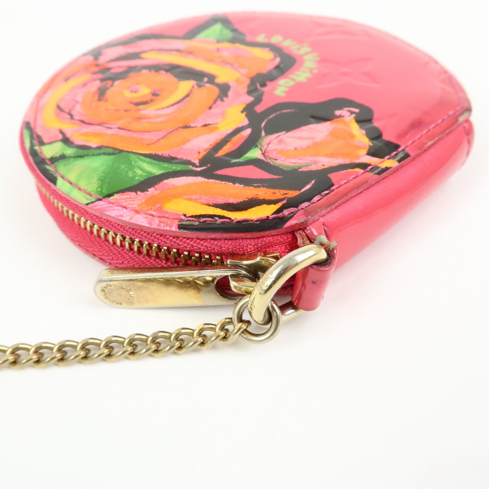 Louis Vuitton Monogram Vernis Porte Monnaie Chapeau Rose Pop M93690