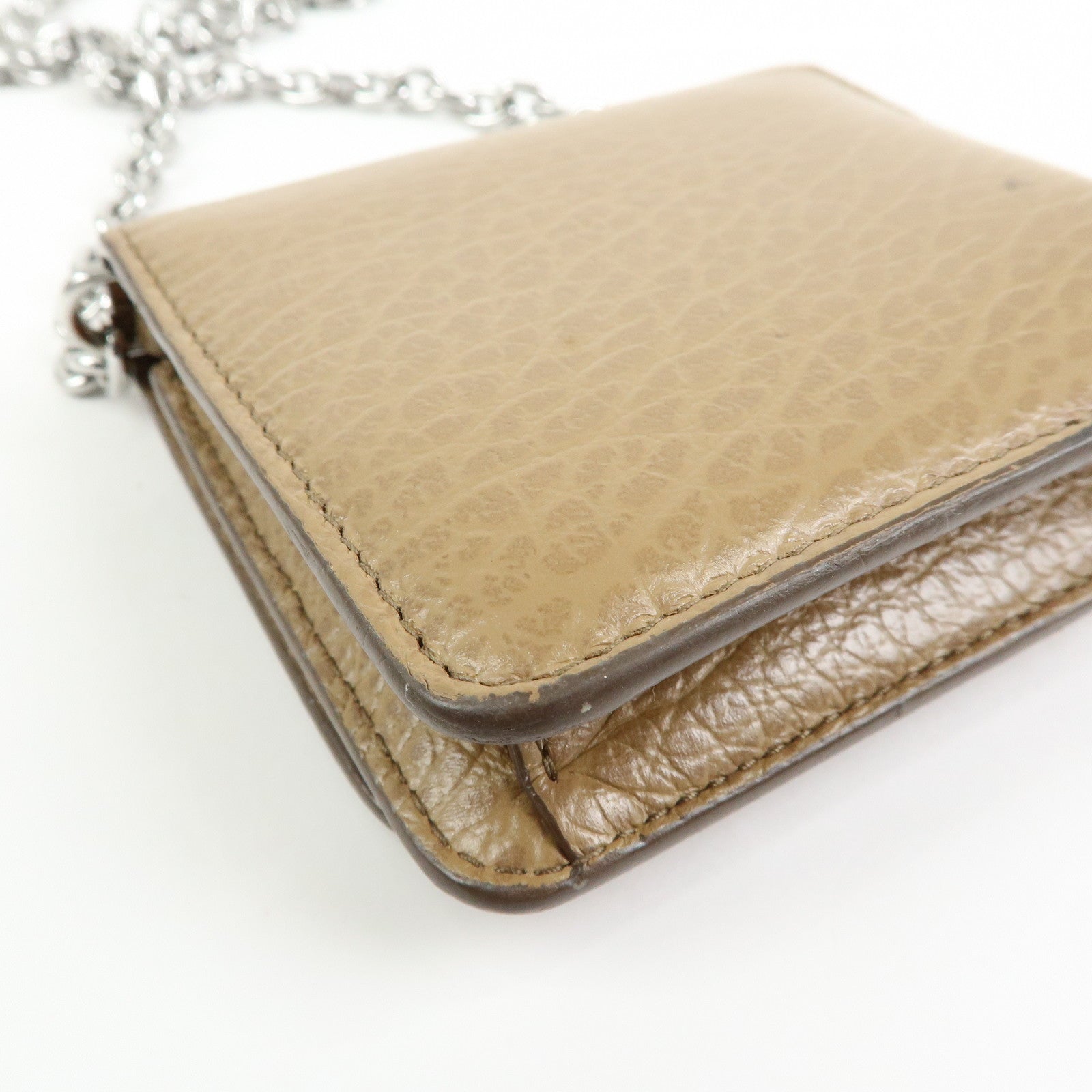 Maison Margiela Calf Leather 4 Stitch Mini Chain Wallet S56UI0148