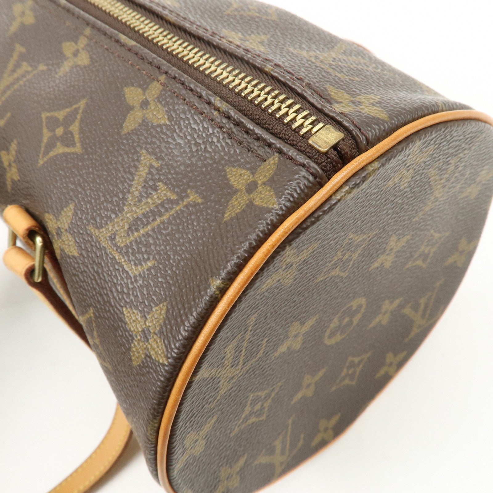 Louis Vuitton Monogram Papillon 30 Hand Bag New Style Brown M51385
