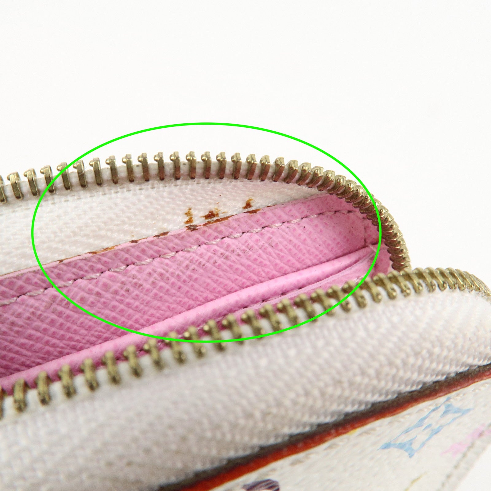 Louis Vuitton Monogram Multicolor Zippy Coin Purse Blanc M93741