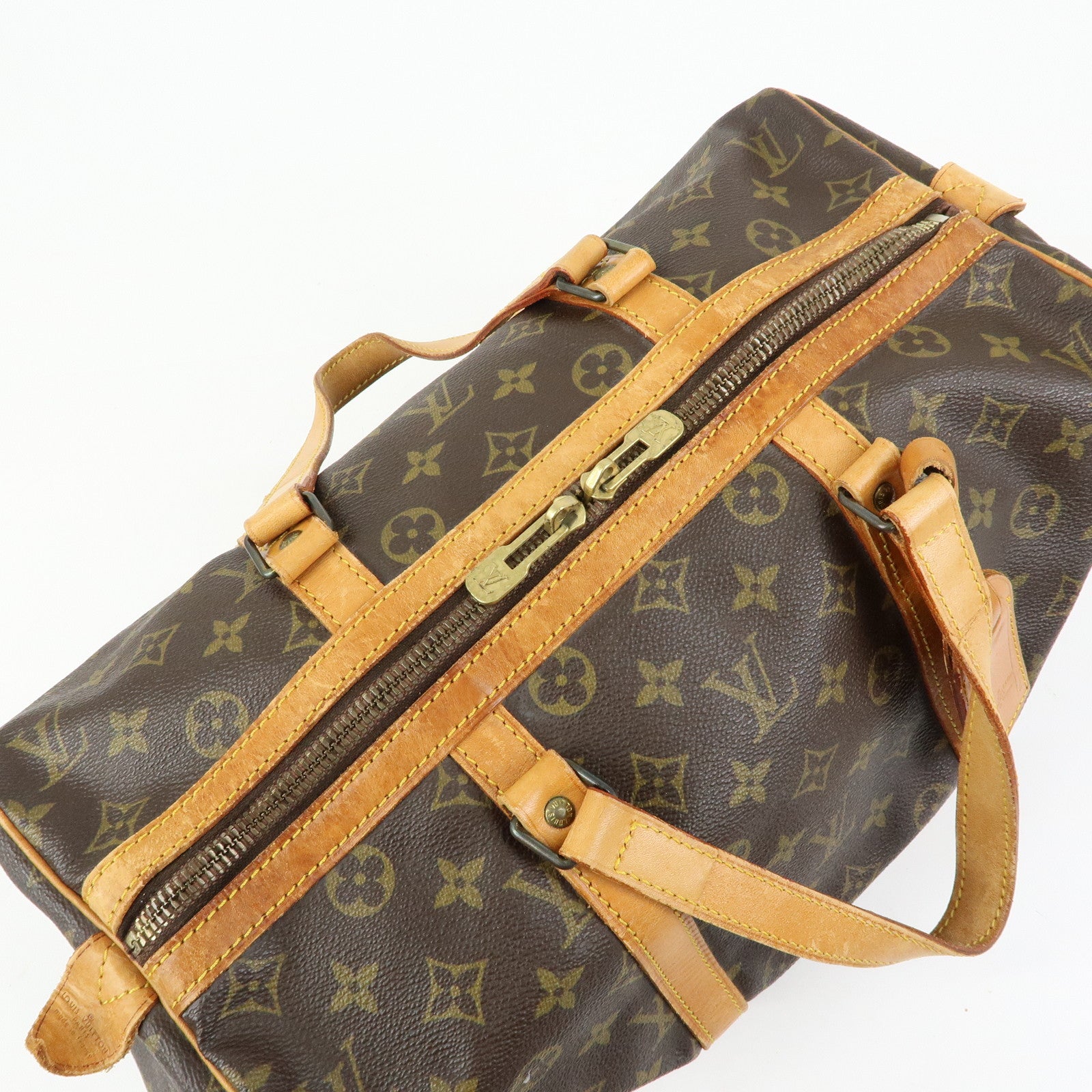 Louis Vuitton Monogram Sac Souple 35 Boston Bag Brown M41626