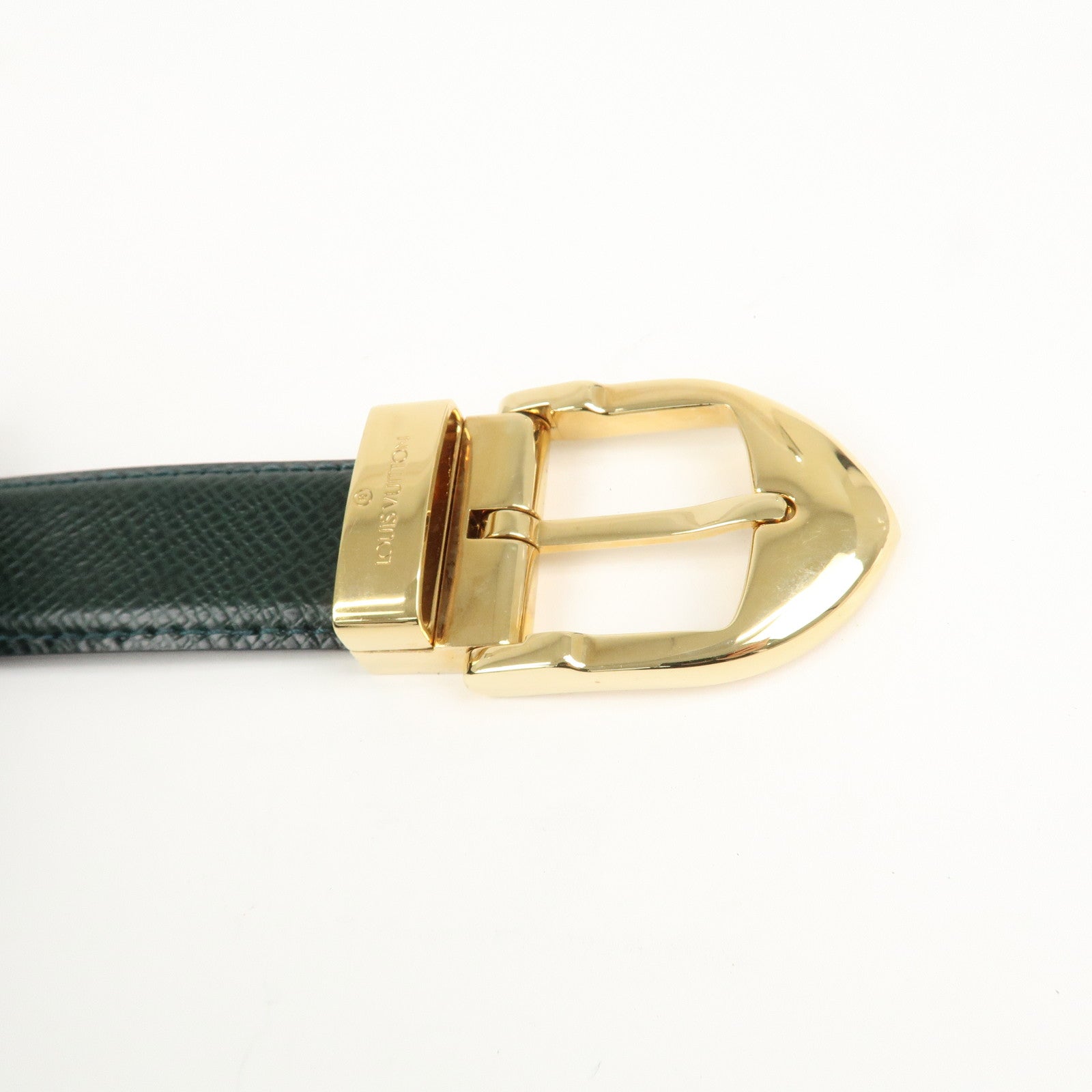 Louis Vuitton Taiga Leather Ceinture Belt Epicea M6845V