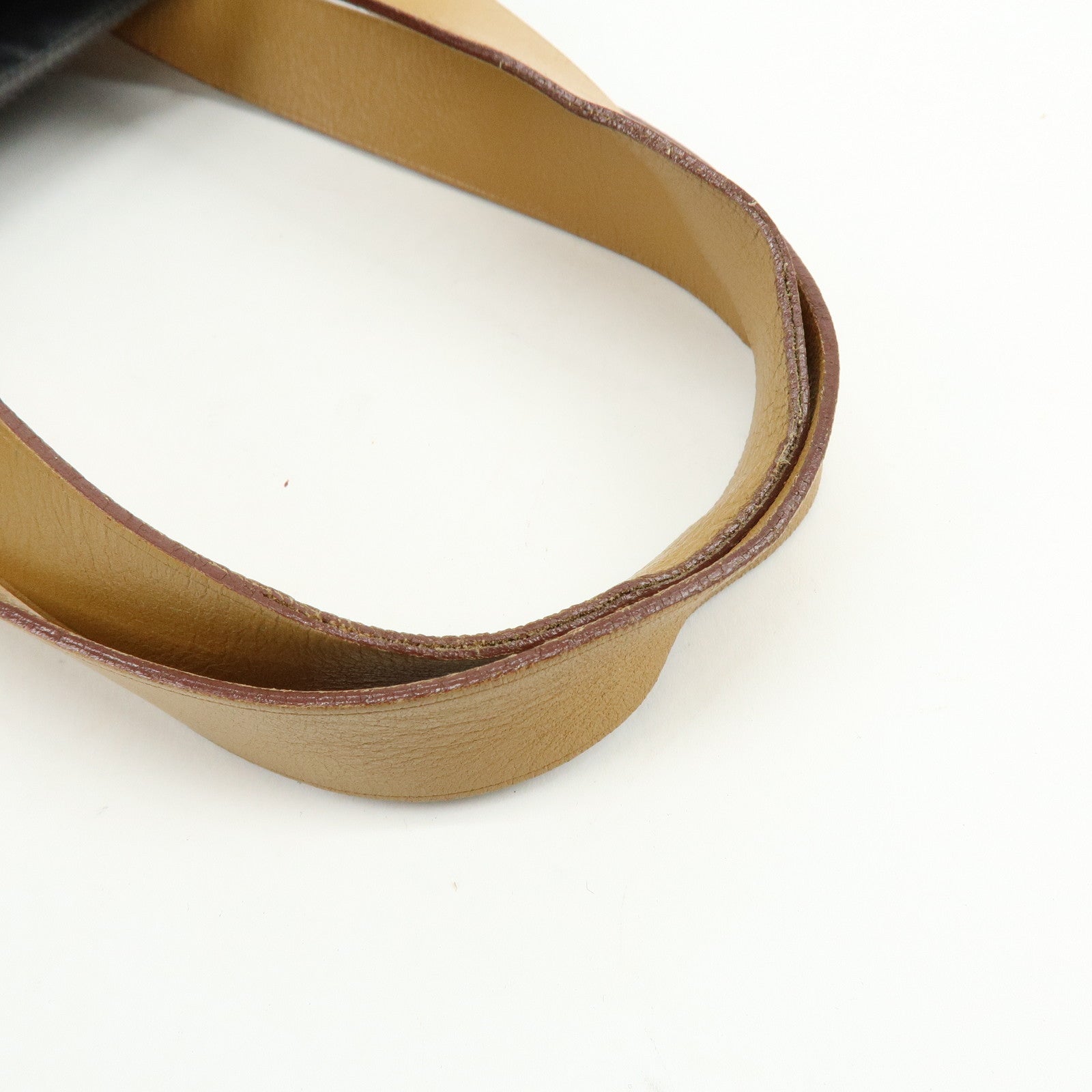 HERMES Amedaba GM Canvas Leather Tote Bag Hand Bag Gray