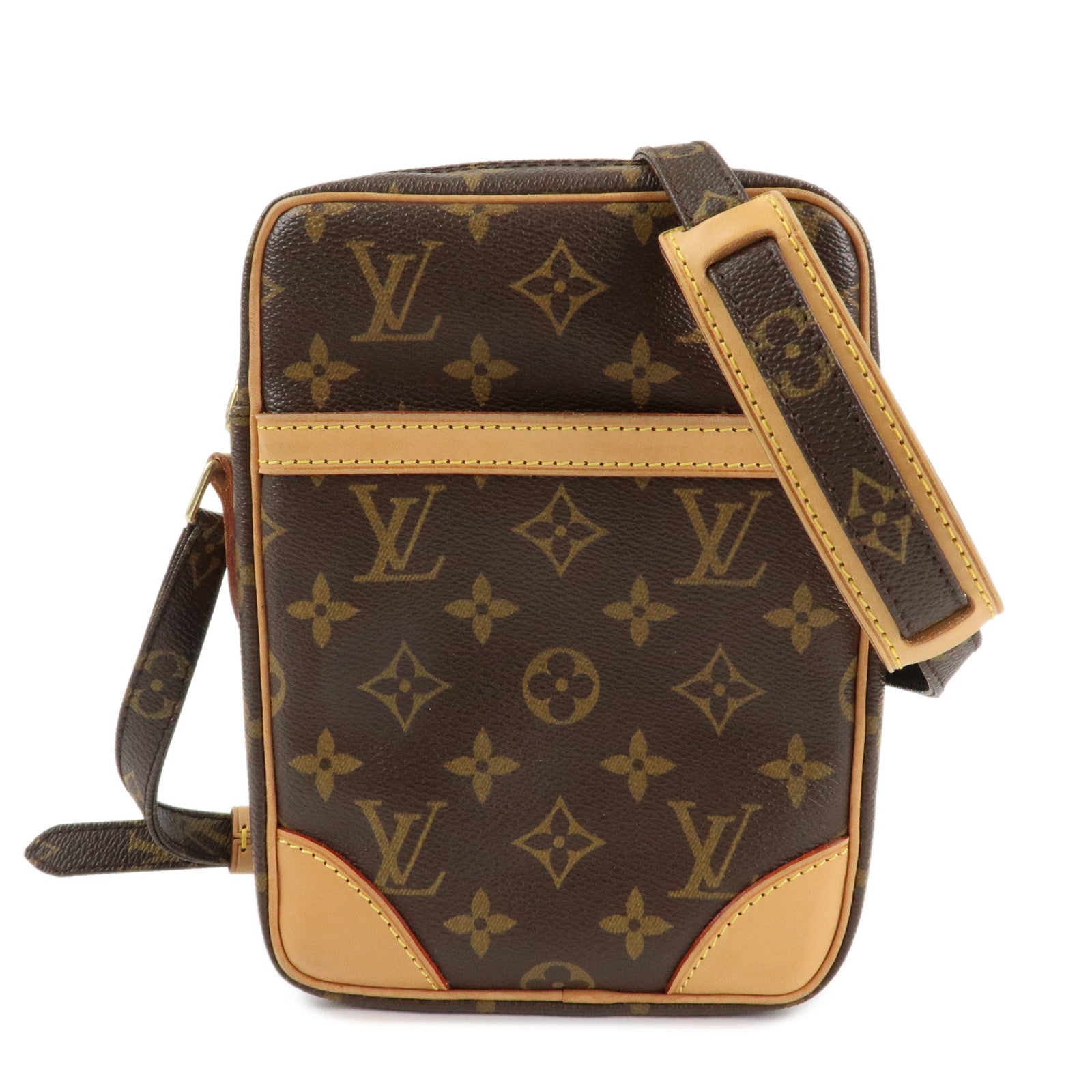 Louis Vuitton Monogram Danube Shoulder Bag Brown M45266 Used