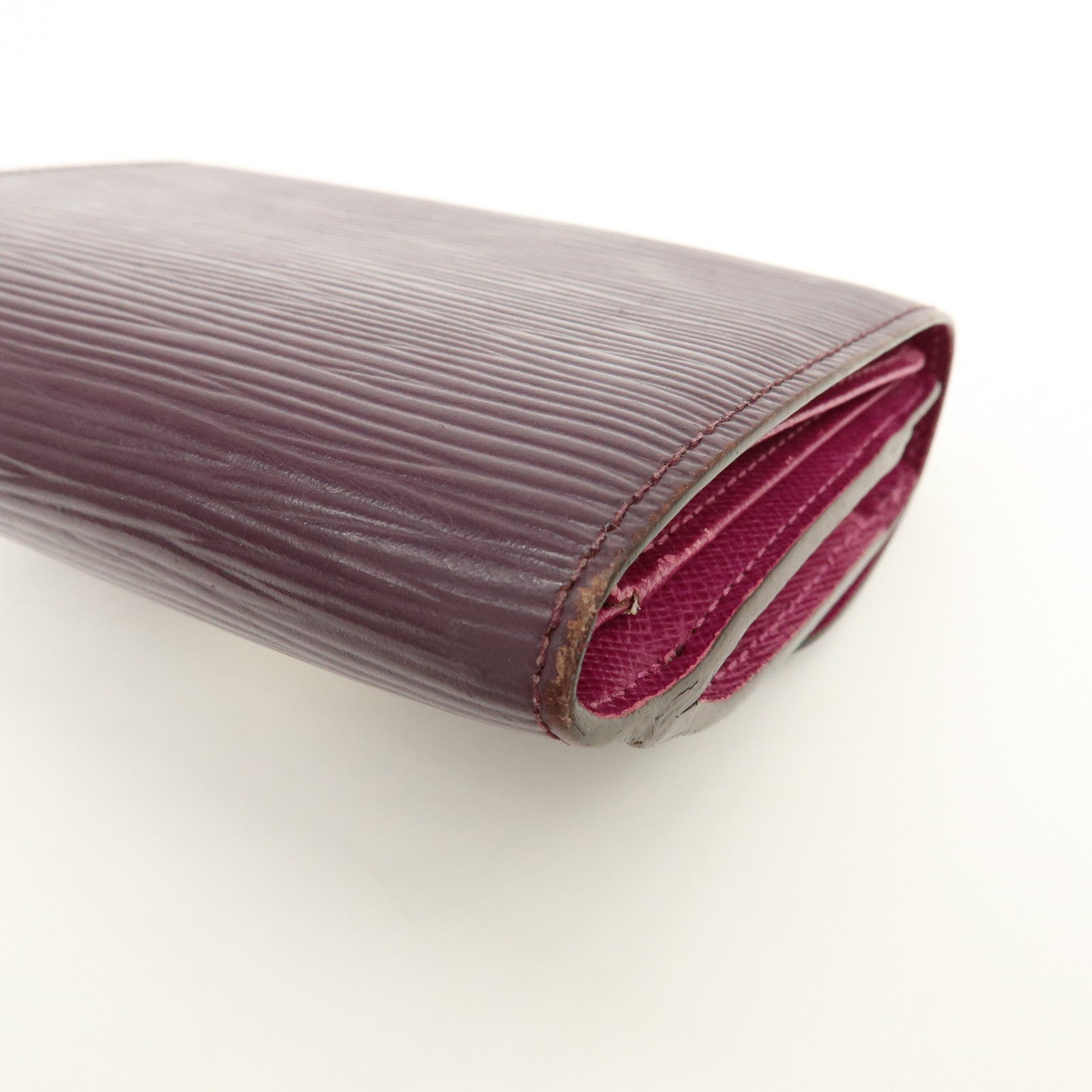 Louis Vuitton Epi Portefeuille Joy Leather Wallet Cassis M6658K