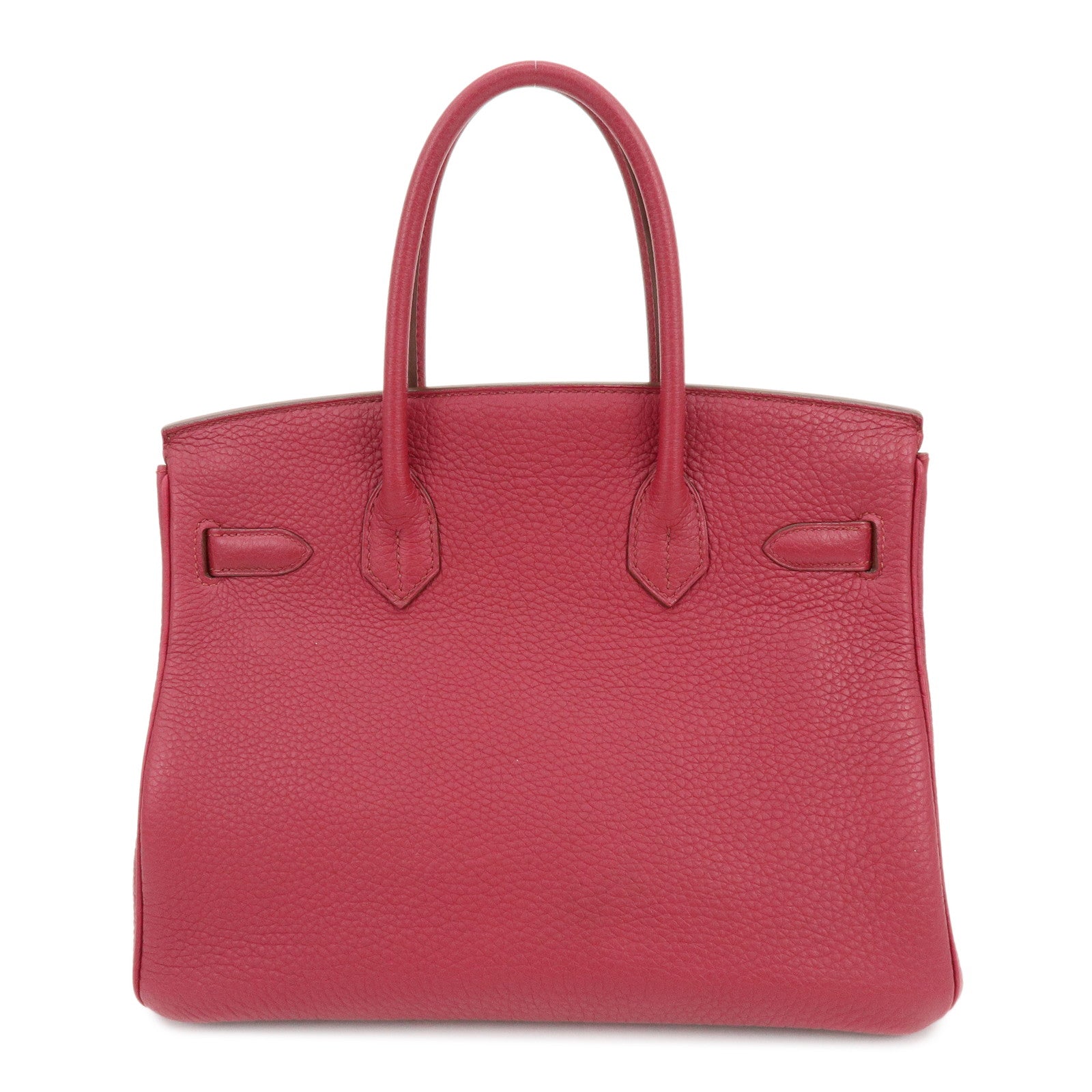 HERMES Birkin 30 Taurillon Clemence Hand Bag Rose Wood