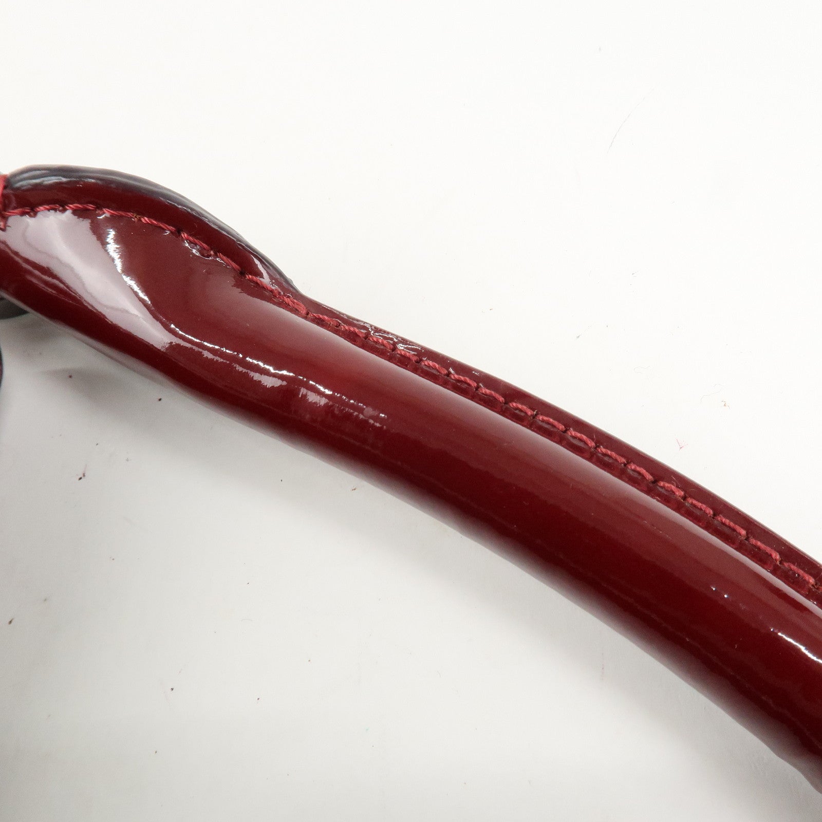 BURBERRY Patent Leather Nova Plaid PVC Shoulder Bag Hand Bag Beige Wine Used