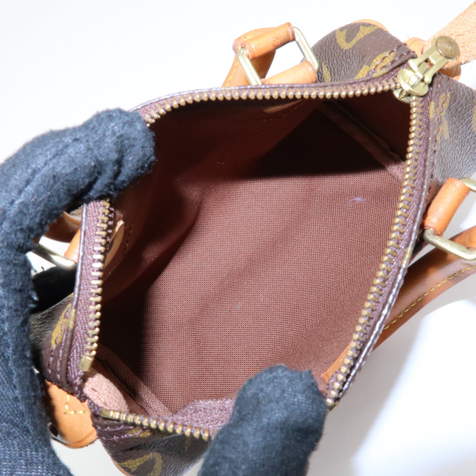 Louis Vuitton Monogram Mini Speedy Hand Shoulder Bag Brown M41534