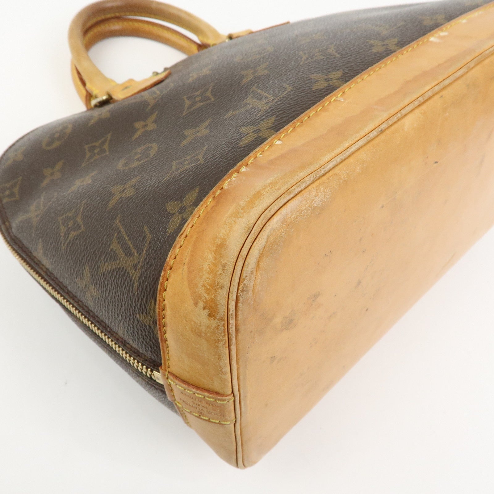 Louis Vuitton Monogram Canvas Alma Hand Bag Brown M51130