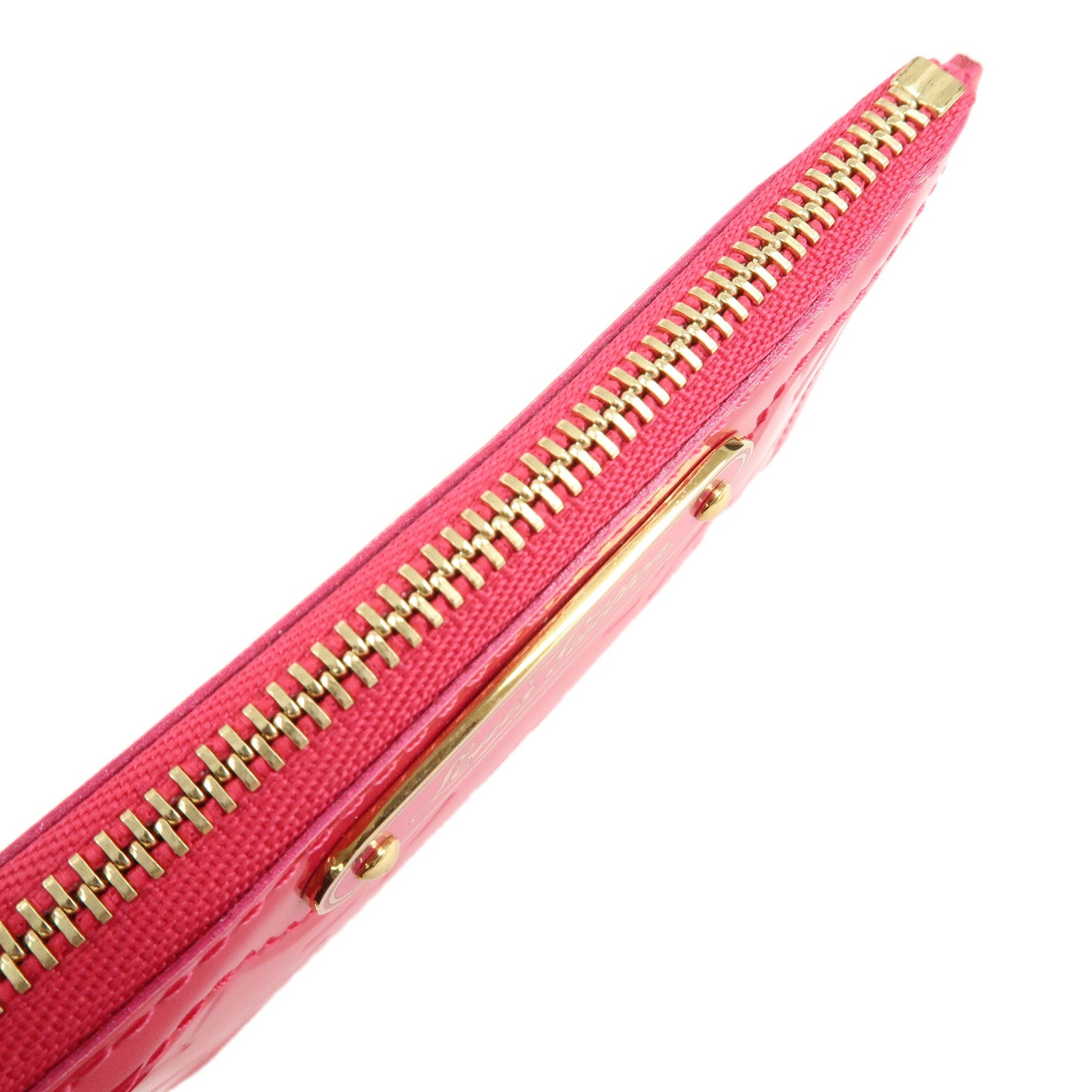 Louis Vuitton Monogram Vernis Leather Pochette Cles NM Rose Pop M93637 Used
