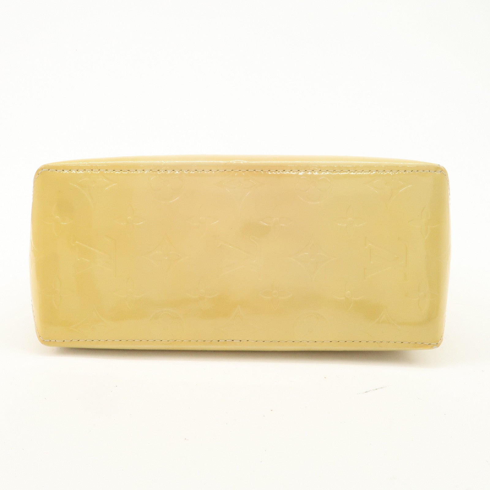 Louis Vuitton Monogram Vernis Lead PM Hand Bag Beige M91144