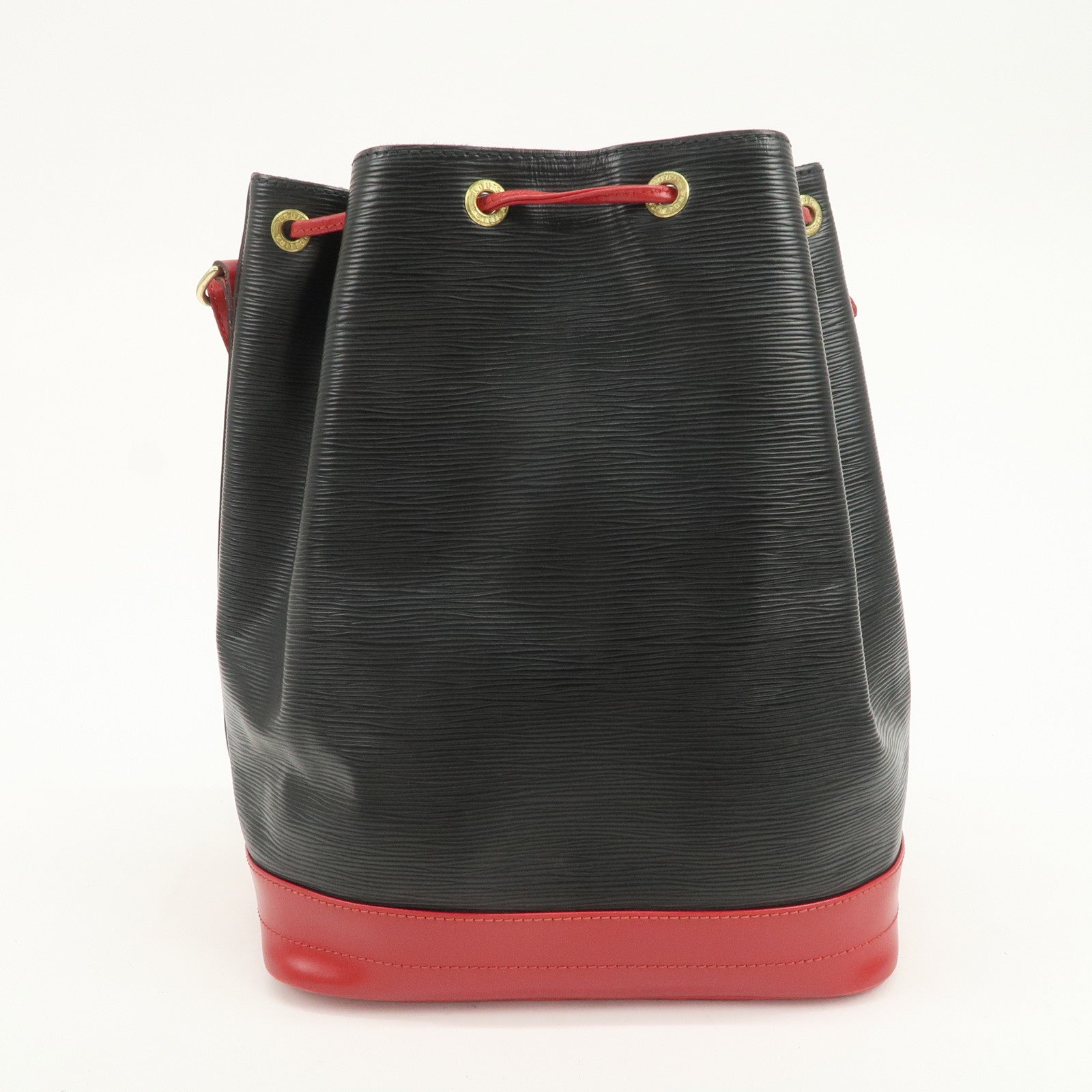 Louis Vuitton Epi Noe Shoulder Bag Noir Castilian Red M44017