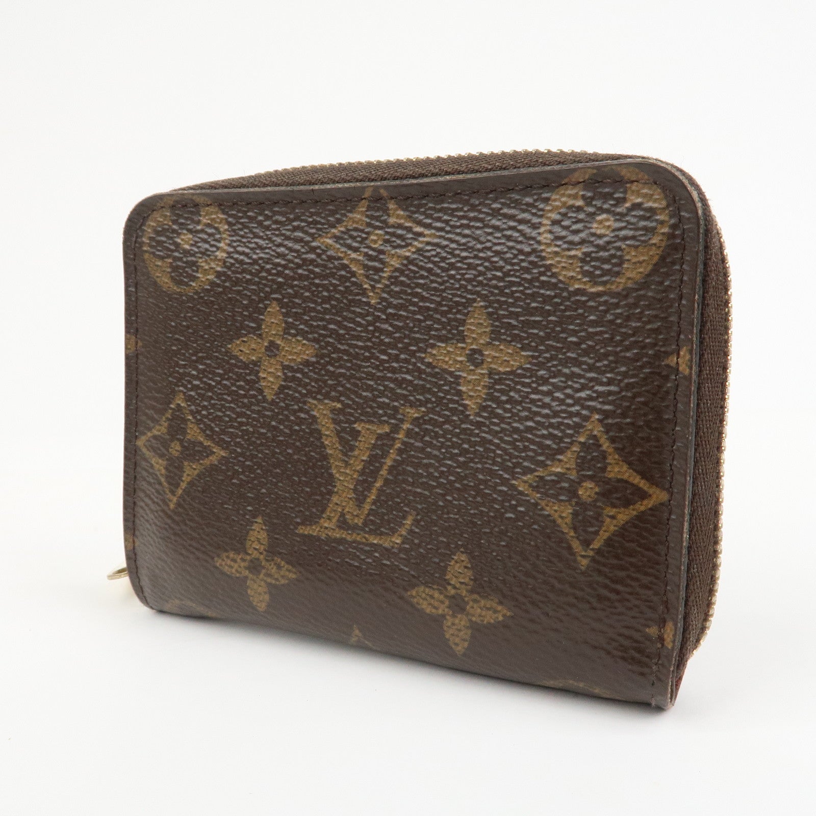 Louis Vuitton Monogram Canvas Zippy Coin Purse Wallet Brown M60067