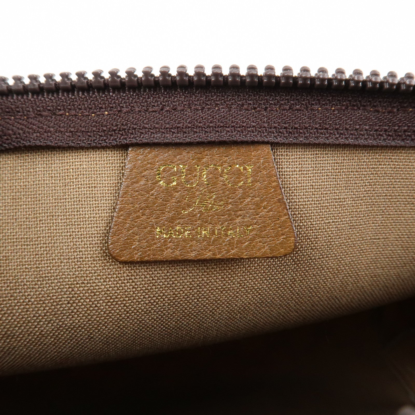 GUCCI Set Of 2 GG Monogram Leather Clutch Bags Beige Brown