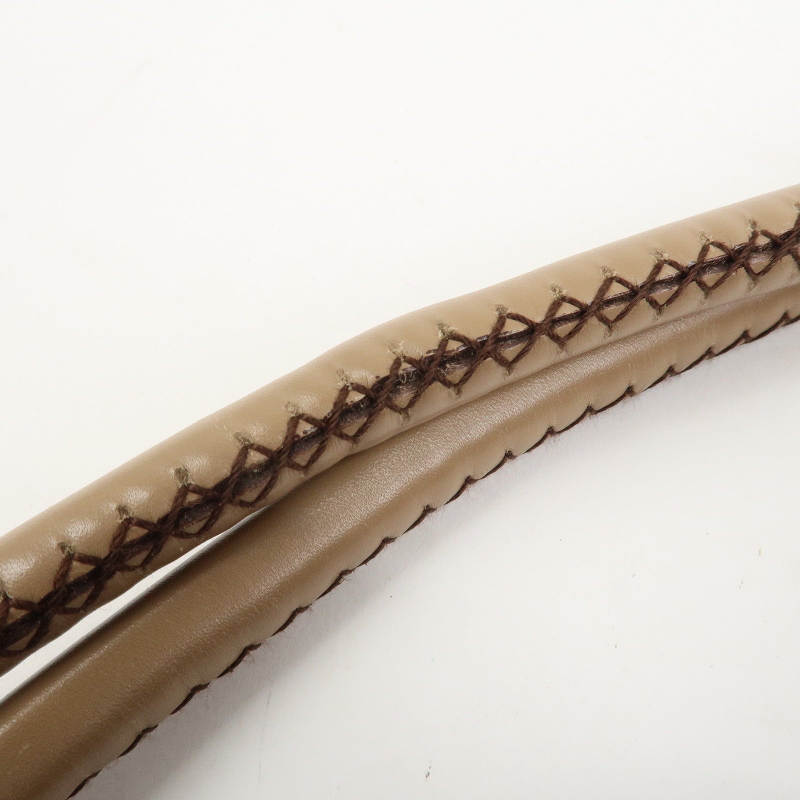 Ferragamo Suede Shoulder Bag Hand Bag Beige