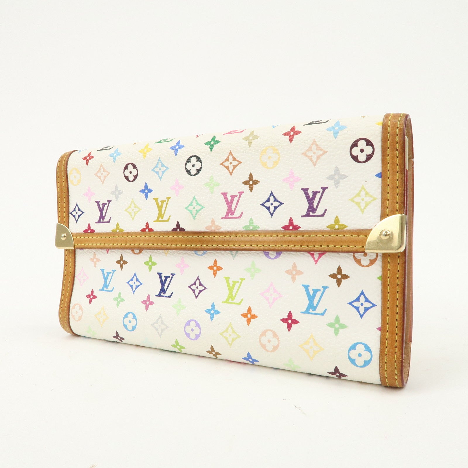 Louis Vuitton Monogram Multicolor Porte Trezor International M92659