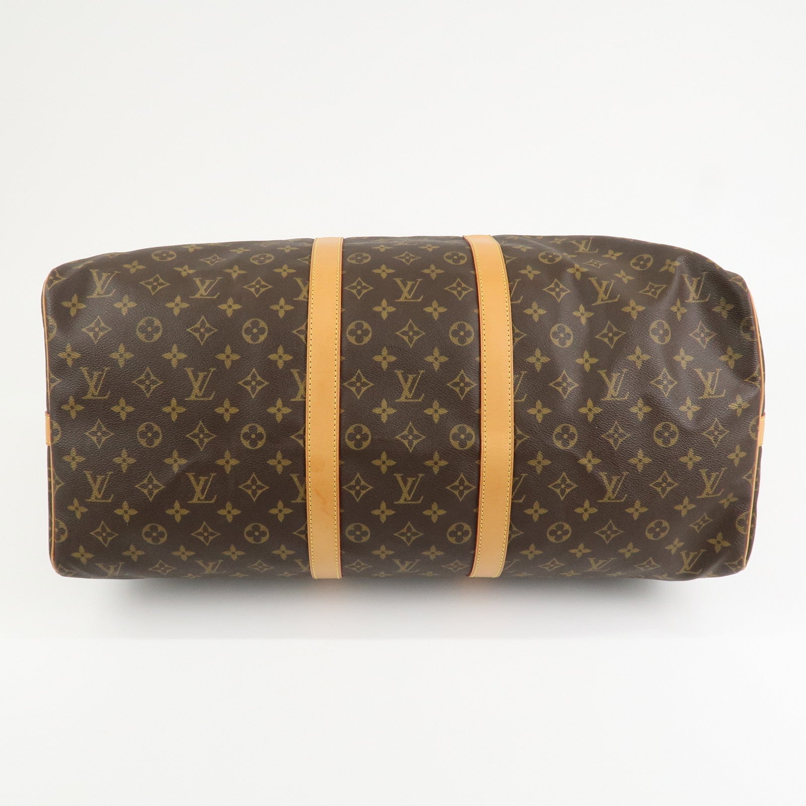 Louis Vuitton Monogram Keep All Bandouliere 55 Boston Bag M41424
