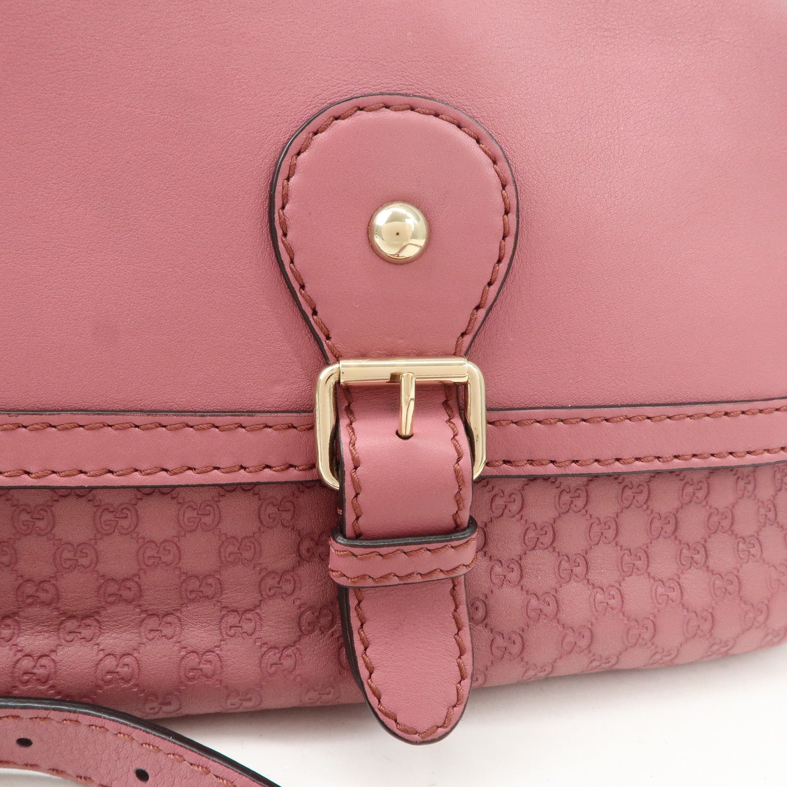 GUCCI Sukey Micro Guccissima Leather Shoulder Bag Pink 193604
