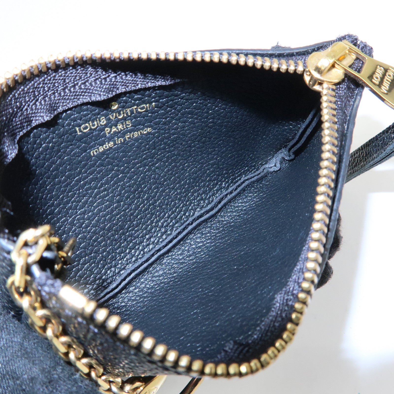 Louis Vuitton Monogram Empreinte Pochette Cles Key Case Noir M80879