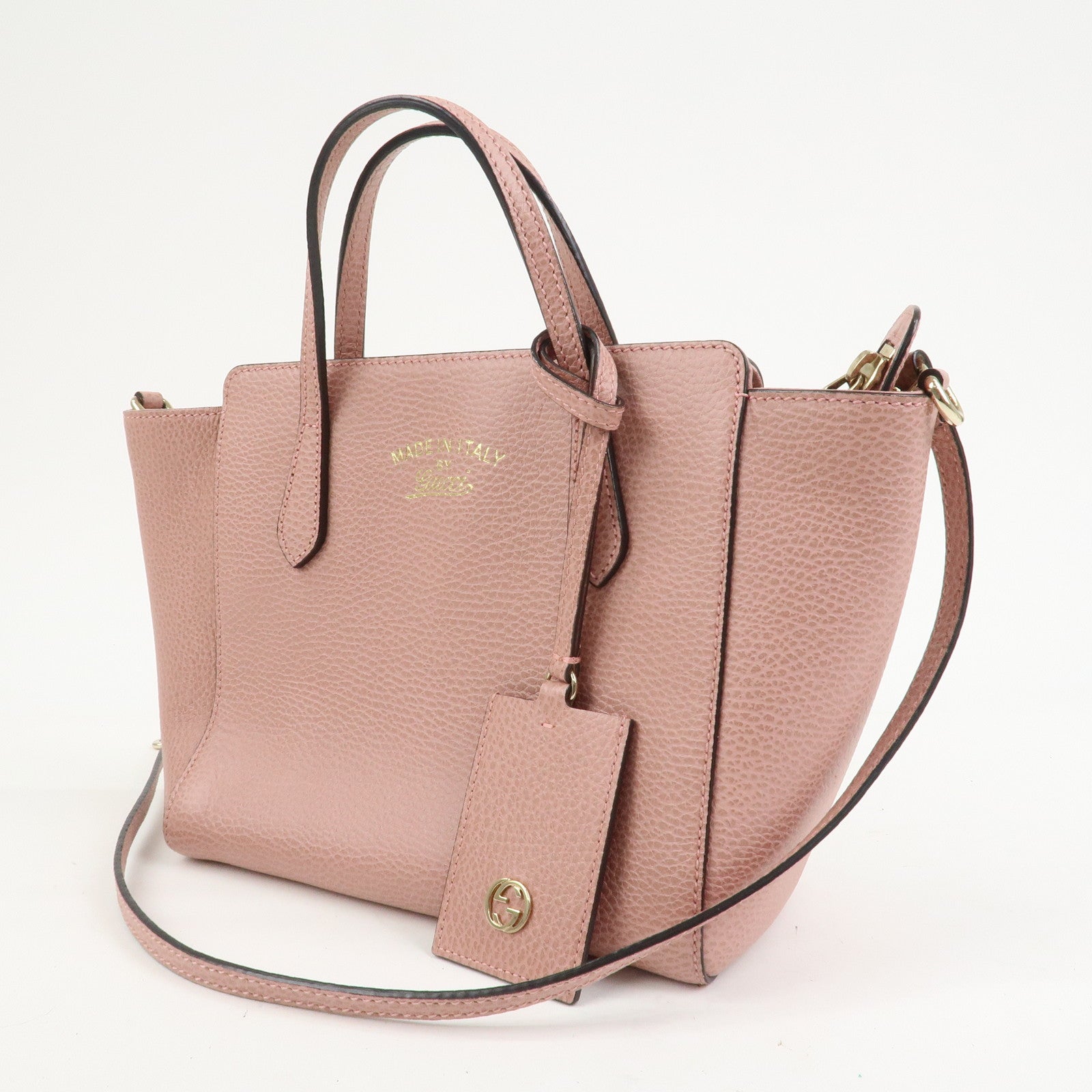 GUCCI Swing Mini 2Way Bag Hand Bag Shoulder Bag Pink 368827