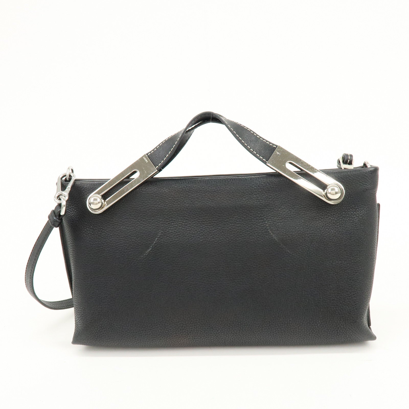 LOEWE Anagram Missy Small Calf Leather 2Way Bag Shoulder Bag Black