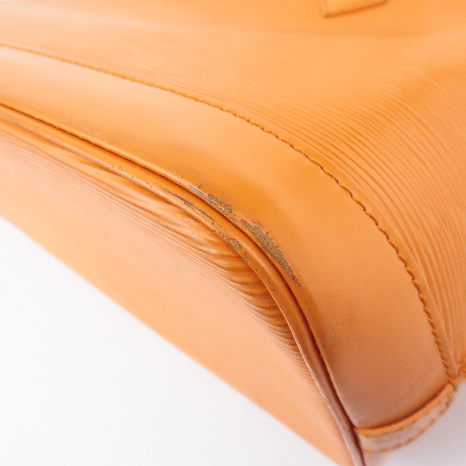 Louis Vuitton Epi Alma PM Hand Bag Pimont Orange M40623 Used