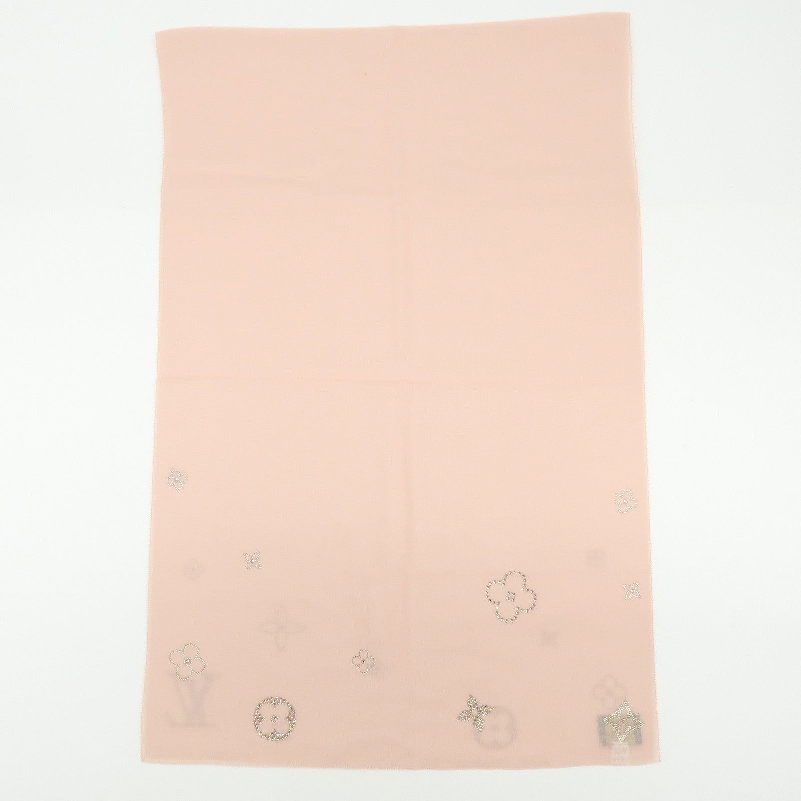 Louis Vuitton Monogram Cashmere 100% Scarf Etoile Monte Carlo Pink