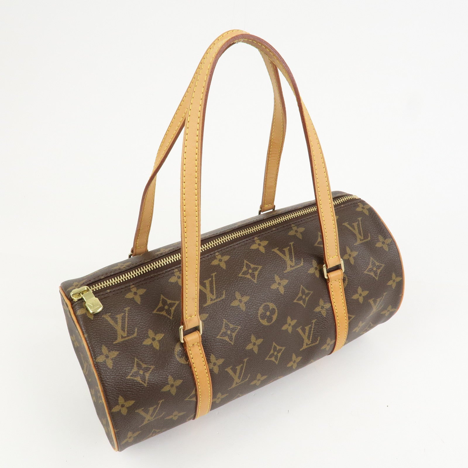 Louis Vuitton Monogram Papillon 30 Hand Bag New Style Brown M51385