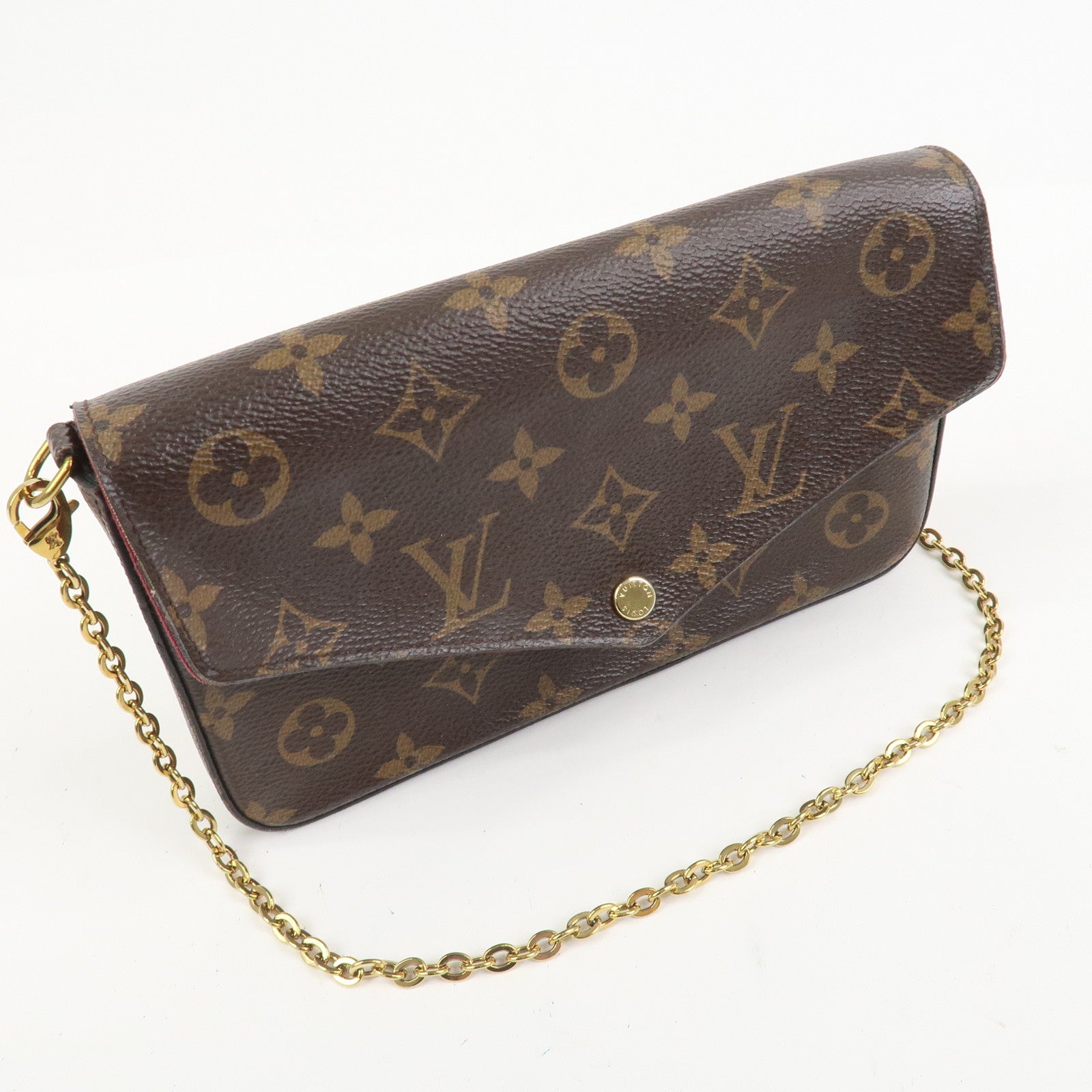 Louis Vuitton Monogram Pochette Felicie Shoulder Bag Brown M61276