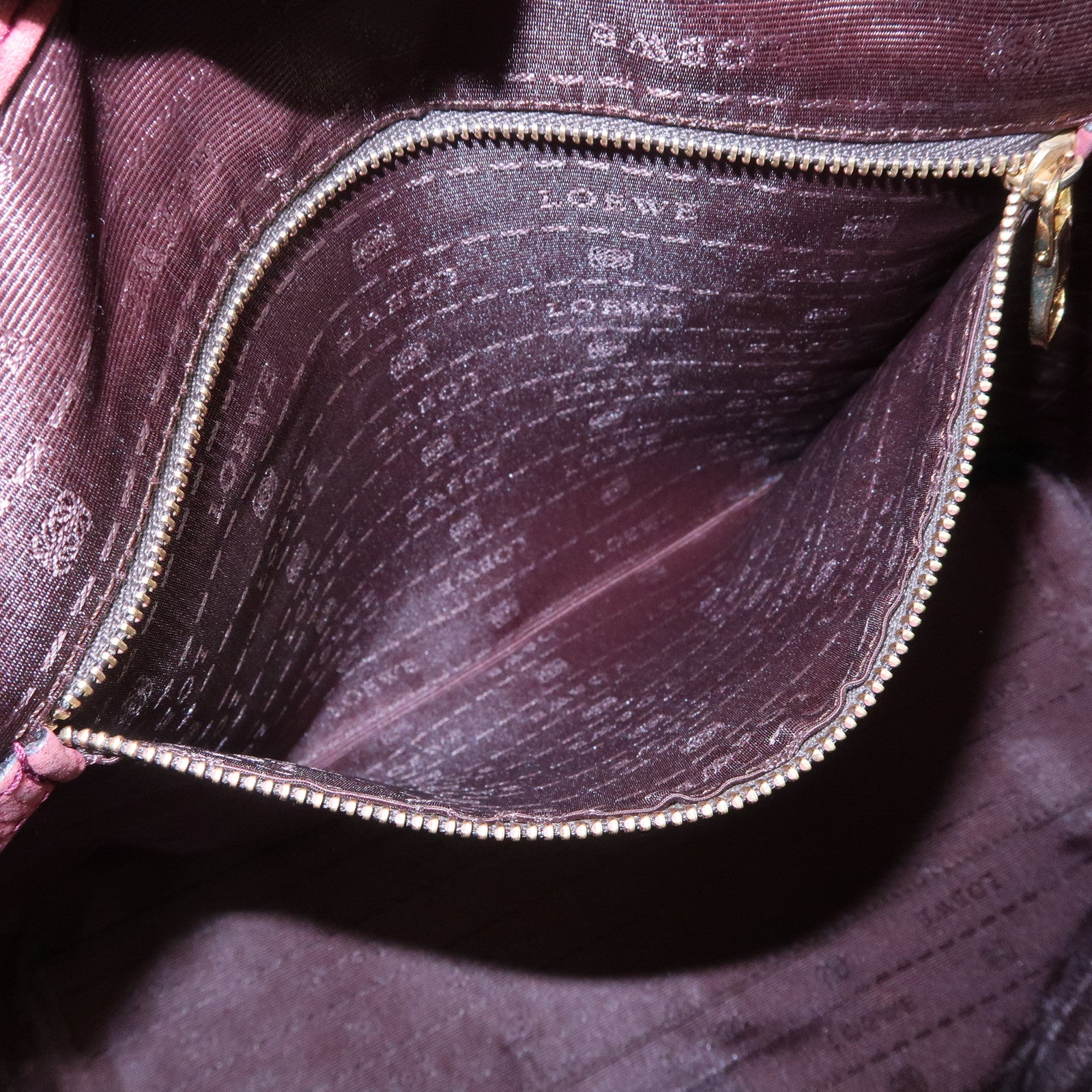 LOEWE Heritage Suede Tote Bag Shoulder Bag Brown