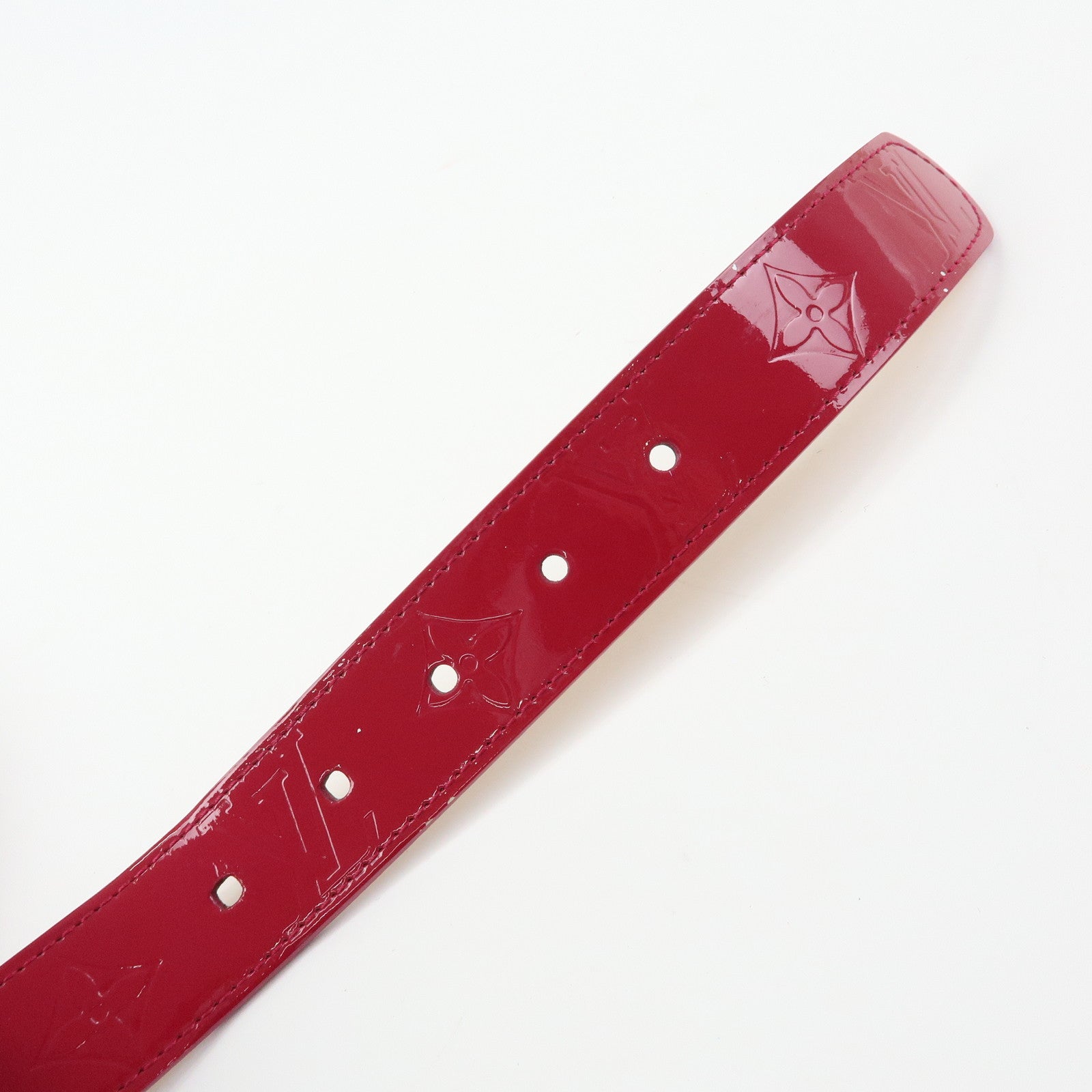Louis Vuitton Monogram Vernis Leather Ceinture Belt Fuchsia M9798