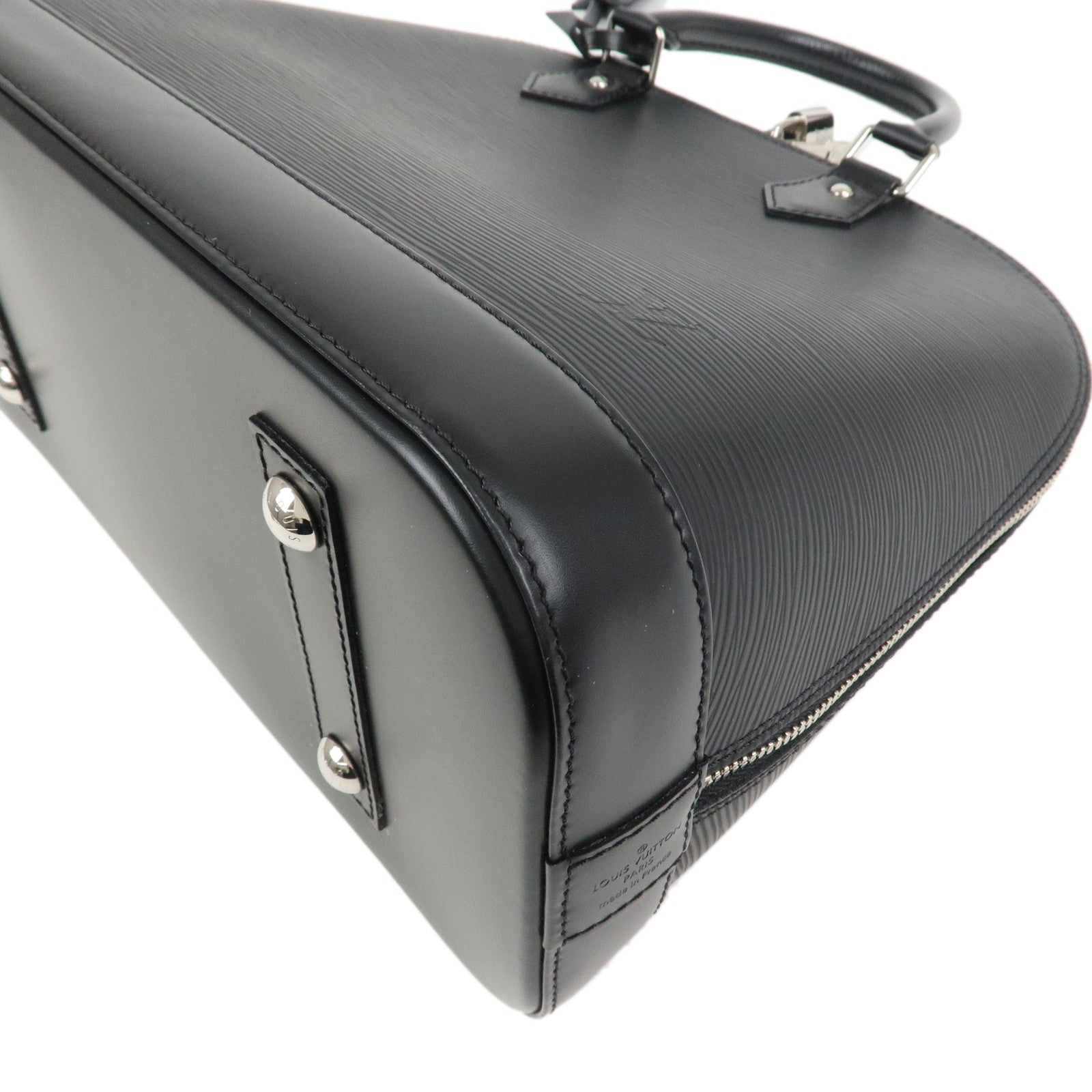 Louis Vuitton Epi Leather Alma MM Hand Bag Noir Black M40872