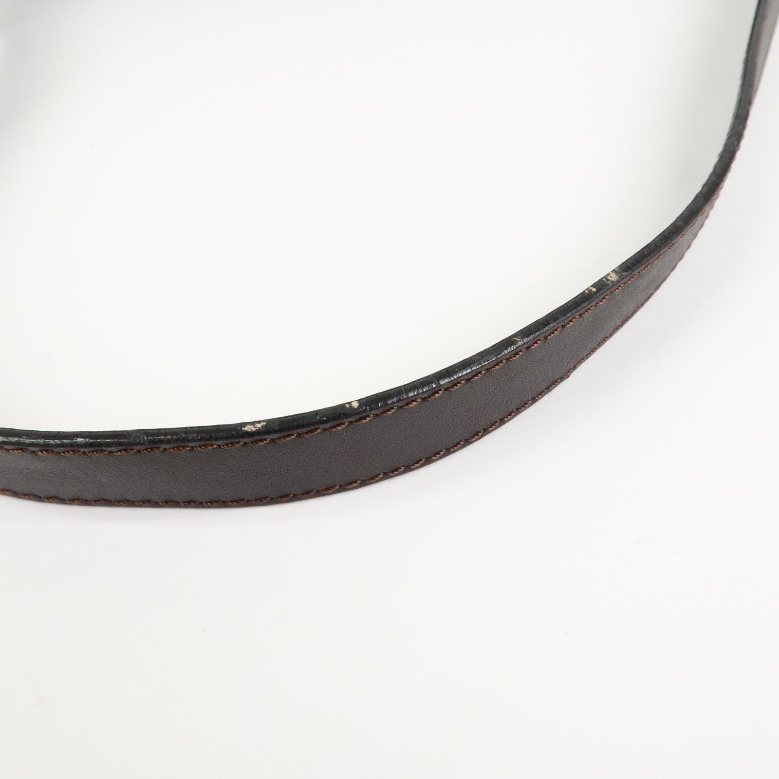 FENDI Mamma Zucca Baguette Canvas Leather Shoulder Bag 26325