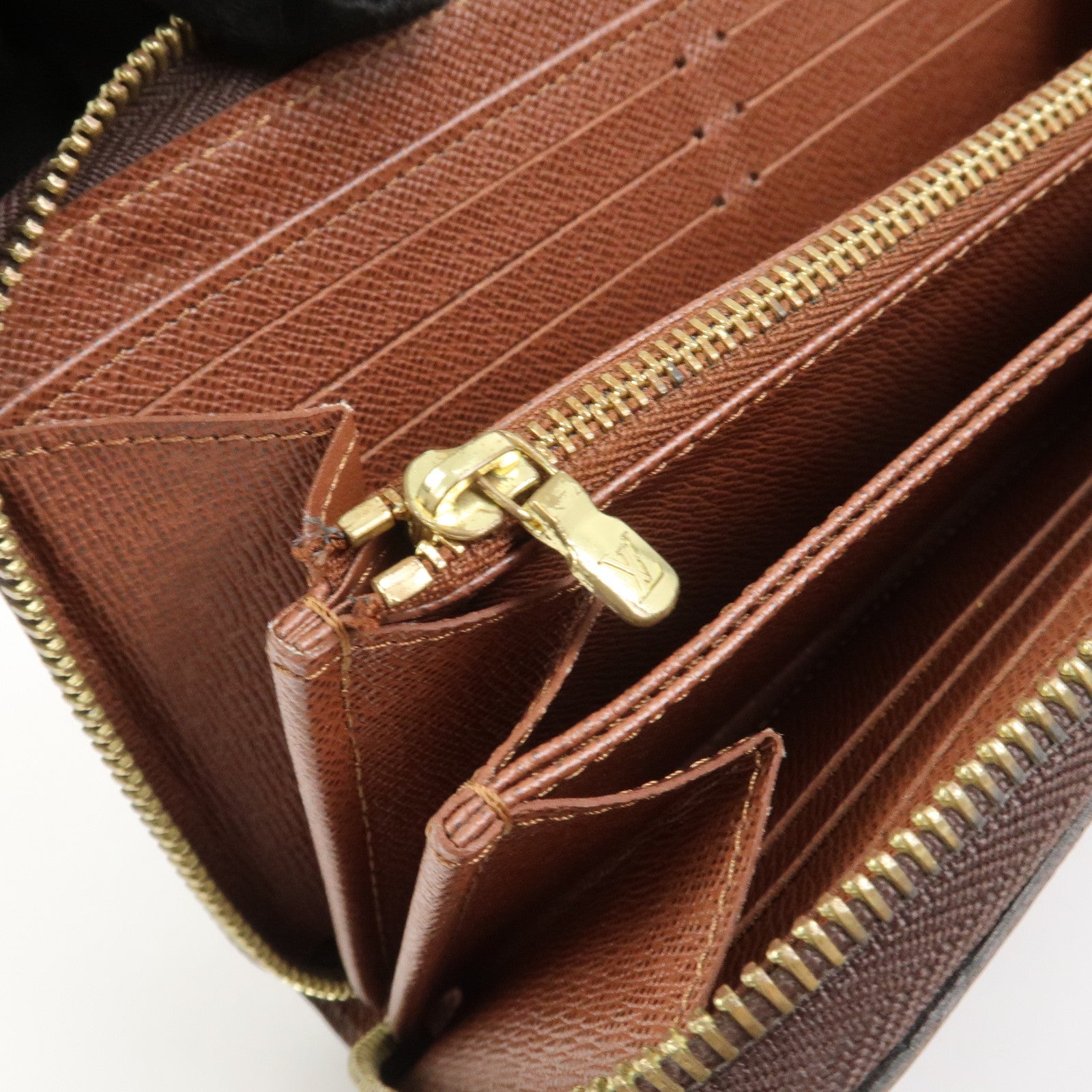 Louis Vuitton Monogram Canvas Zippy Long Wallet Brown M60017