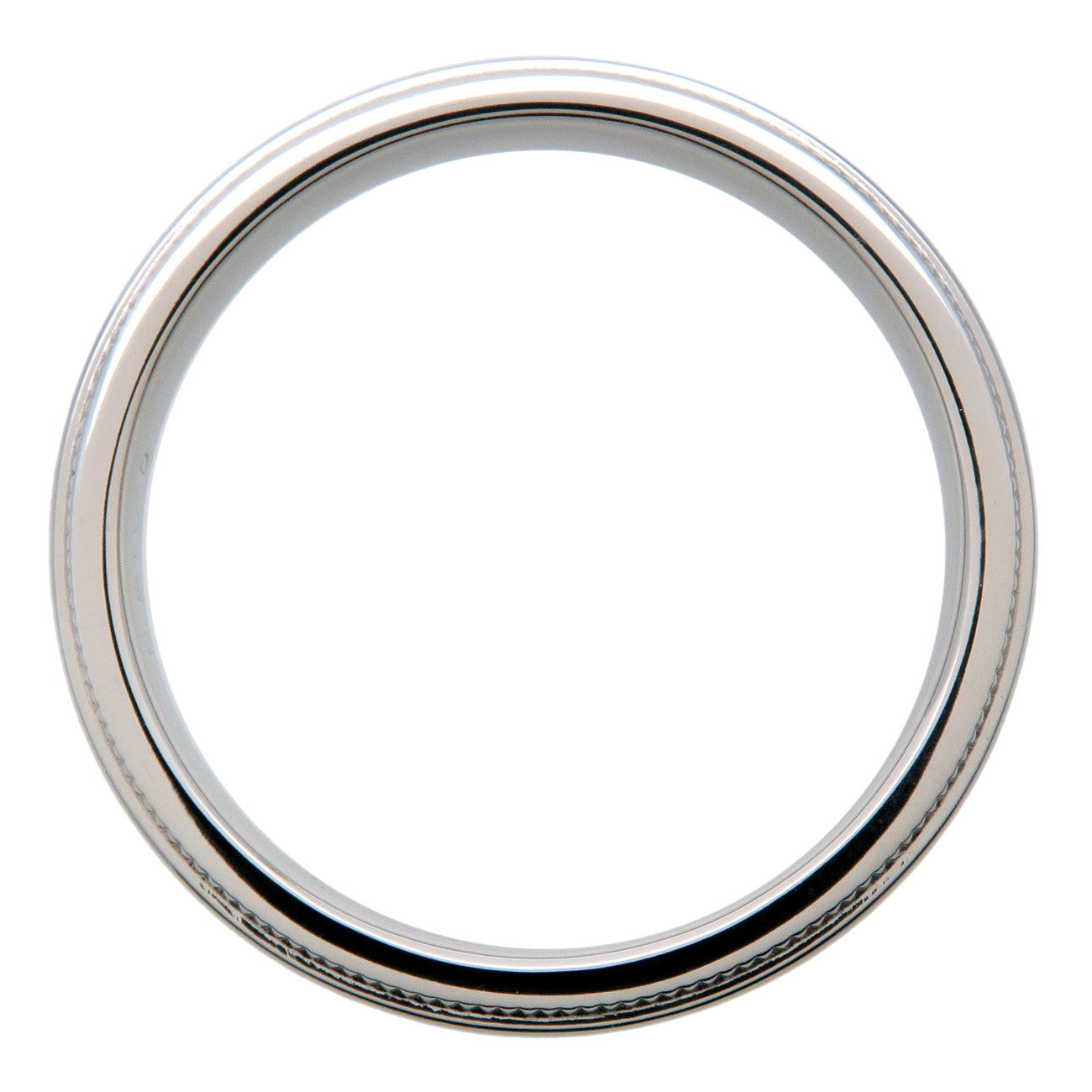 Tiffany&Co. Milgrain Band Ring Platinum PT950 US6.5 EU52.5