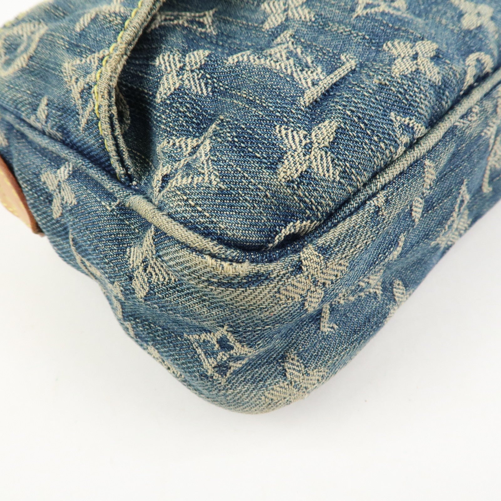 Louis Vuitton Monogram Denim Bum Bag Waist Bag Blue M95347