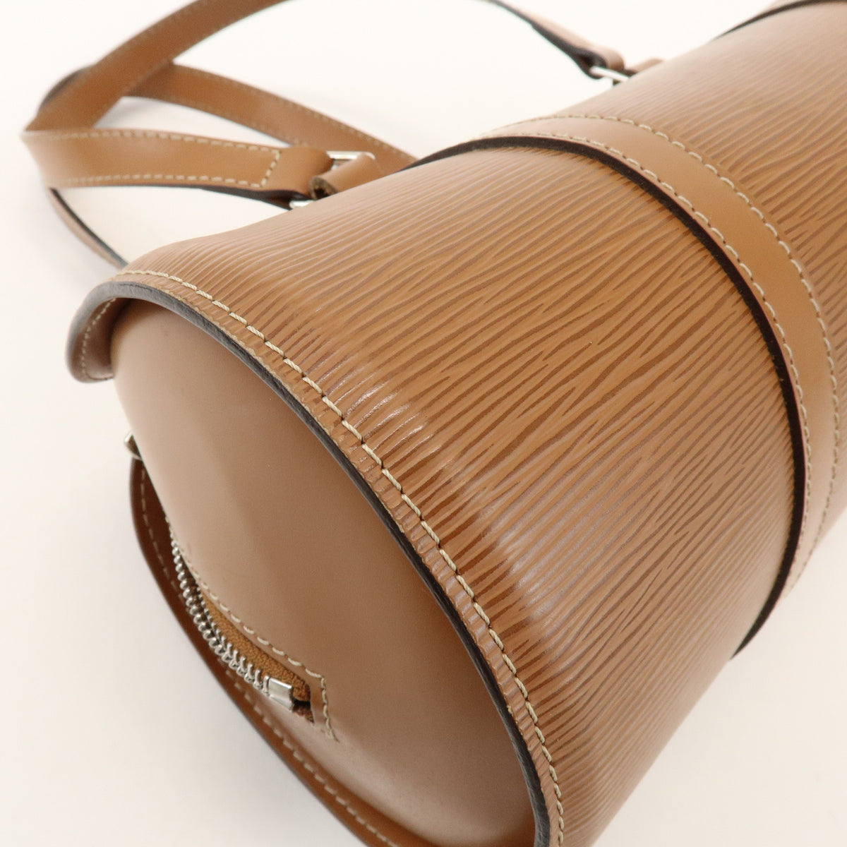 Louis Vuitton Epi Soufflot Leather Shoulder Hand Bag Canelle M52861
