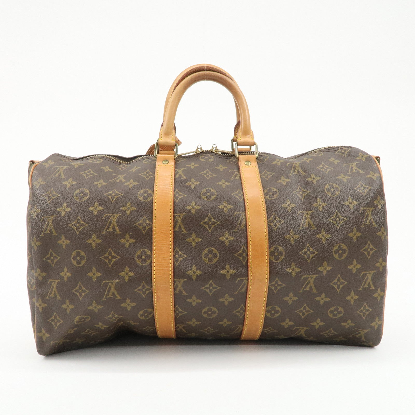 Louis Vuitton Monogram Keep All Bandouliere 45 Boston Bag M41418