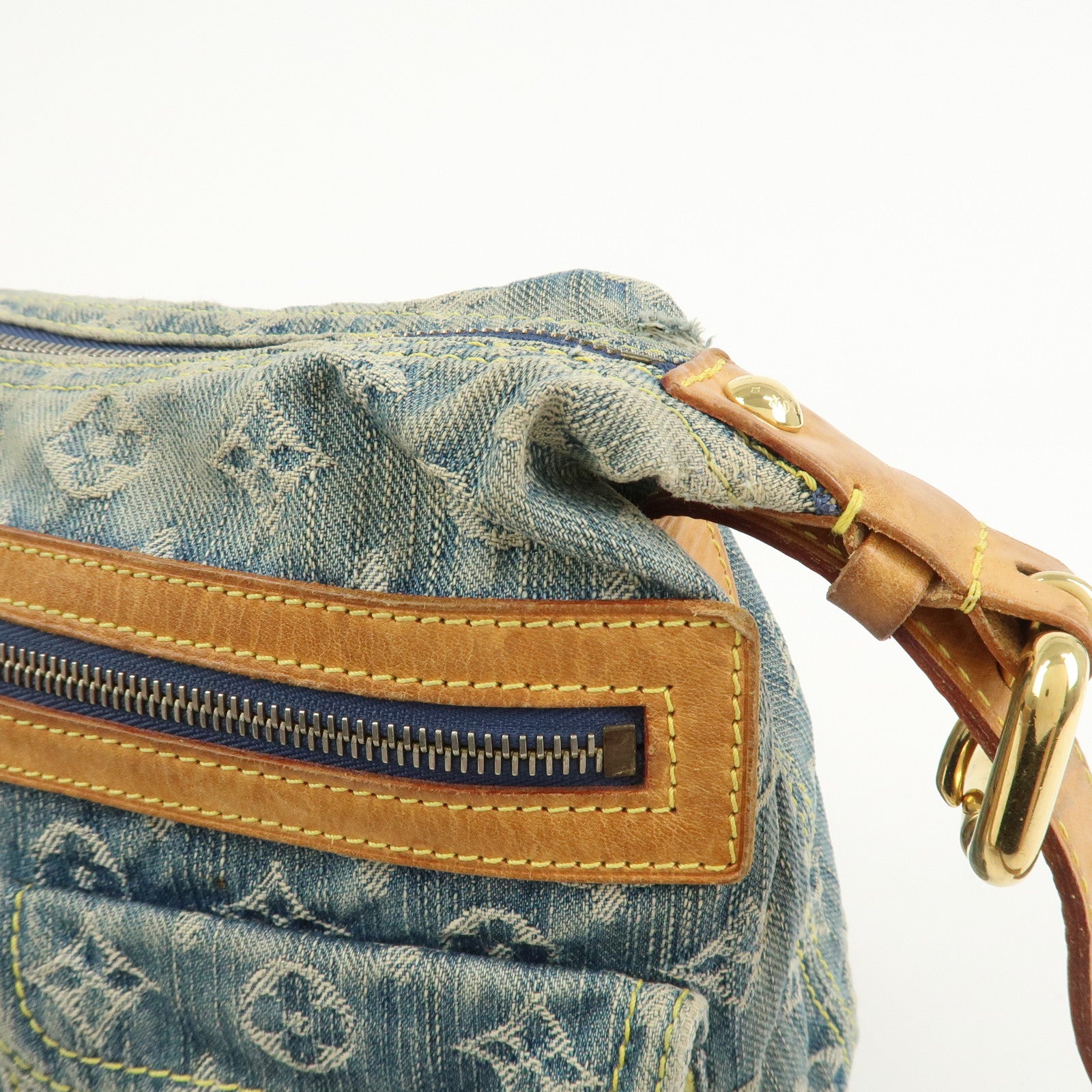 Louis Vuitton Monogram Denim Baggy PM 2Way Bag Shoulder Bag M95049
